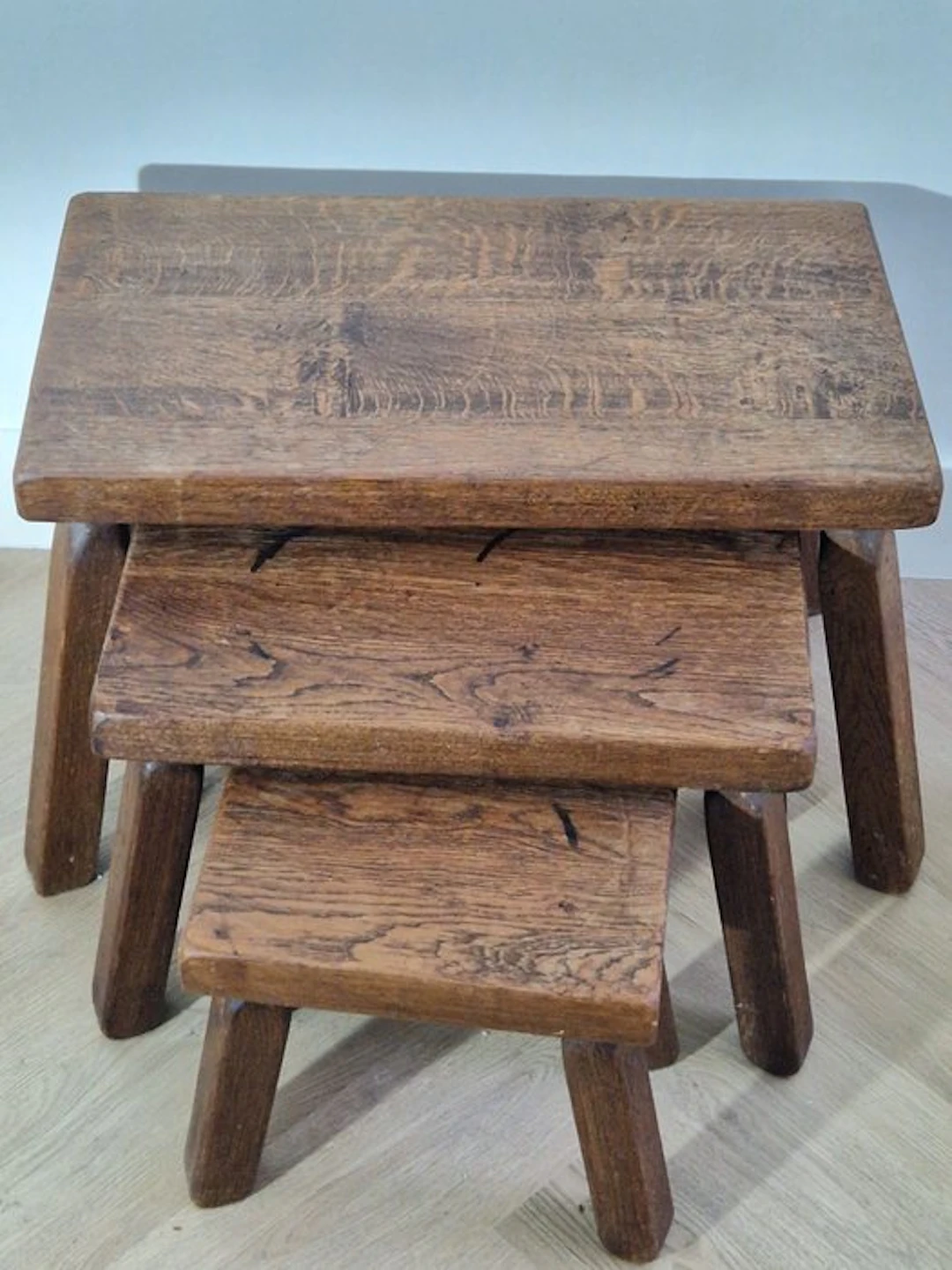 Nesting tables - Oak - Three side tables