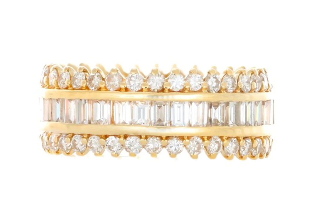 No reserve price - Ring - 18 kt. Yellow gold - 3.01ct. tw. Diamond (Natural)