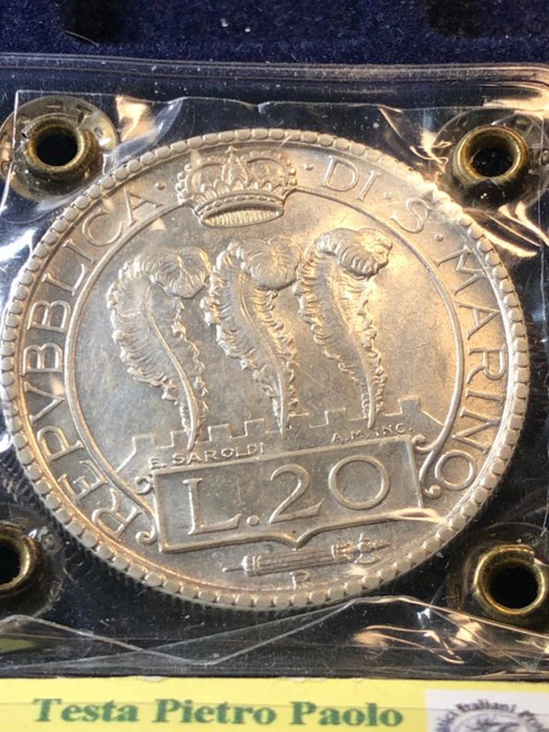 San Marino. 20 Lire 1932 (No reserve price)