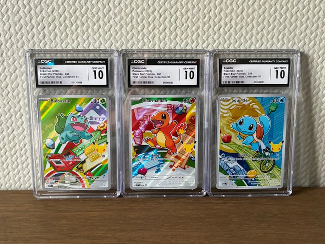 Pokémon - 3 Graded card - Bulbasaur