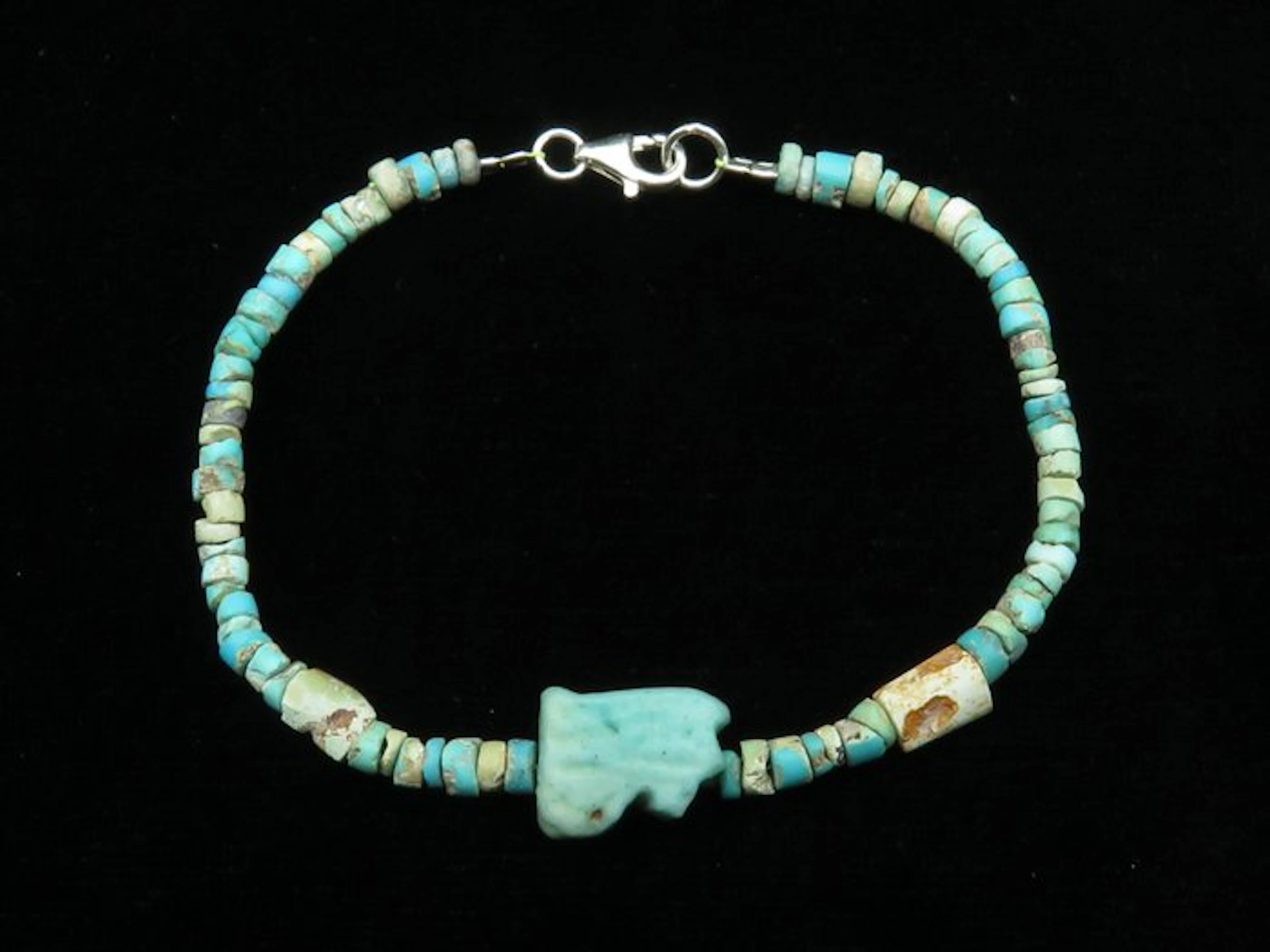 Ancient Egyptian Bracelet made of Turquoise and Faience...