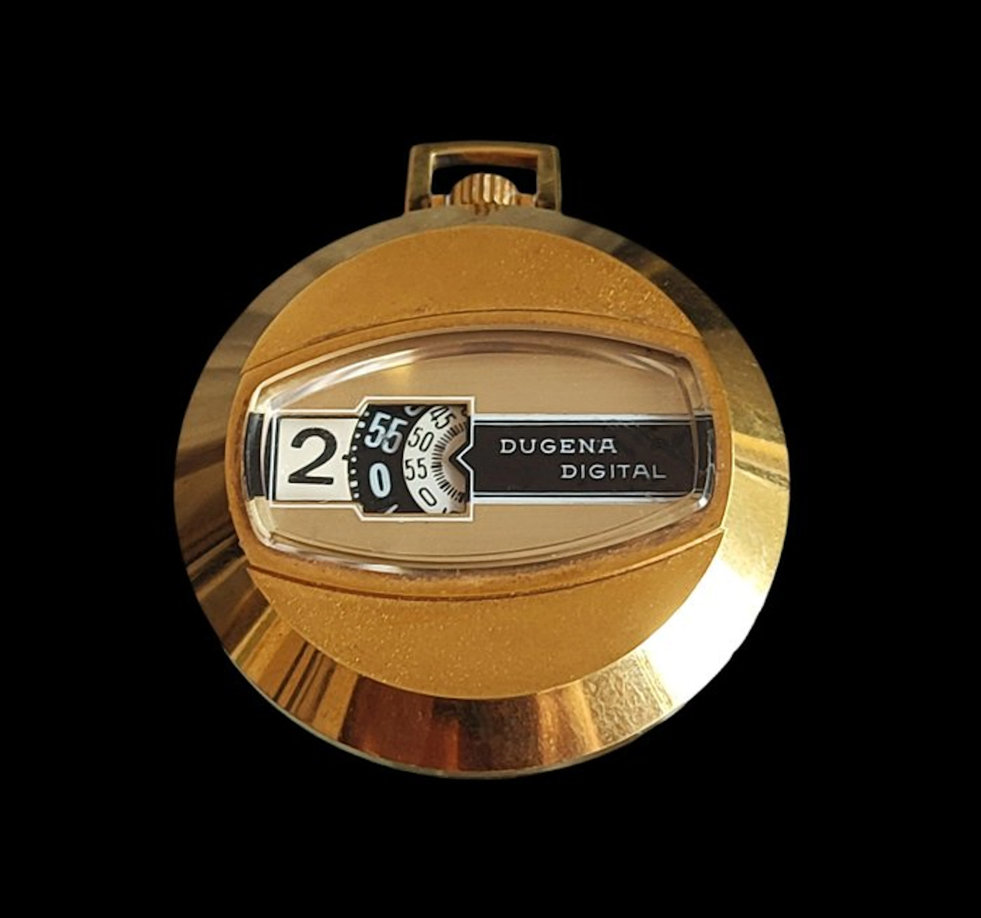 Dugena Jump Hour - Space Age - Montre gousset vintage...