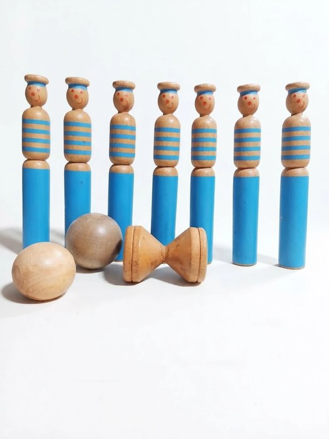 Vilac - Toy Wooden skittle set - 1990-2000 - France