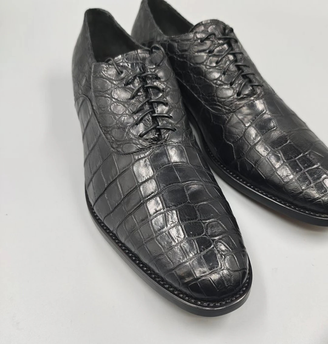 Raparo-UK11-Crocodile Oxfords-No Minimum! - Lace-up shoes...