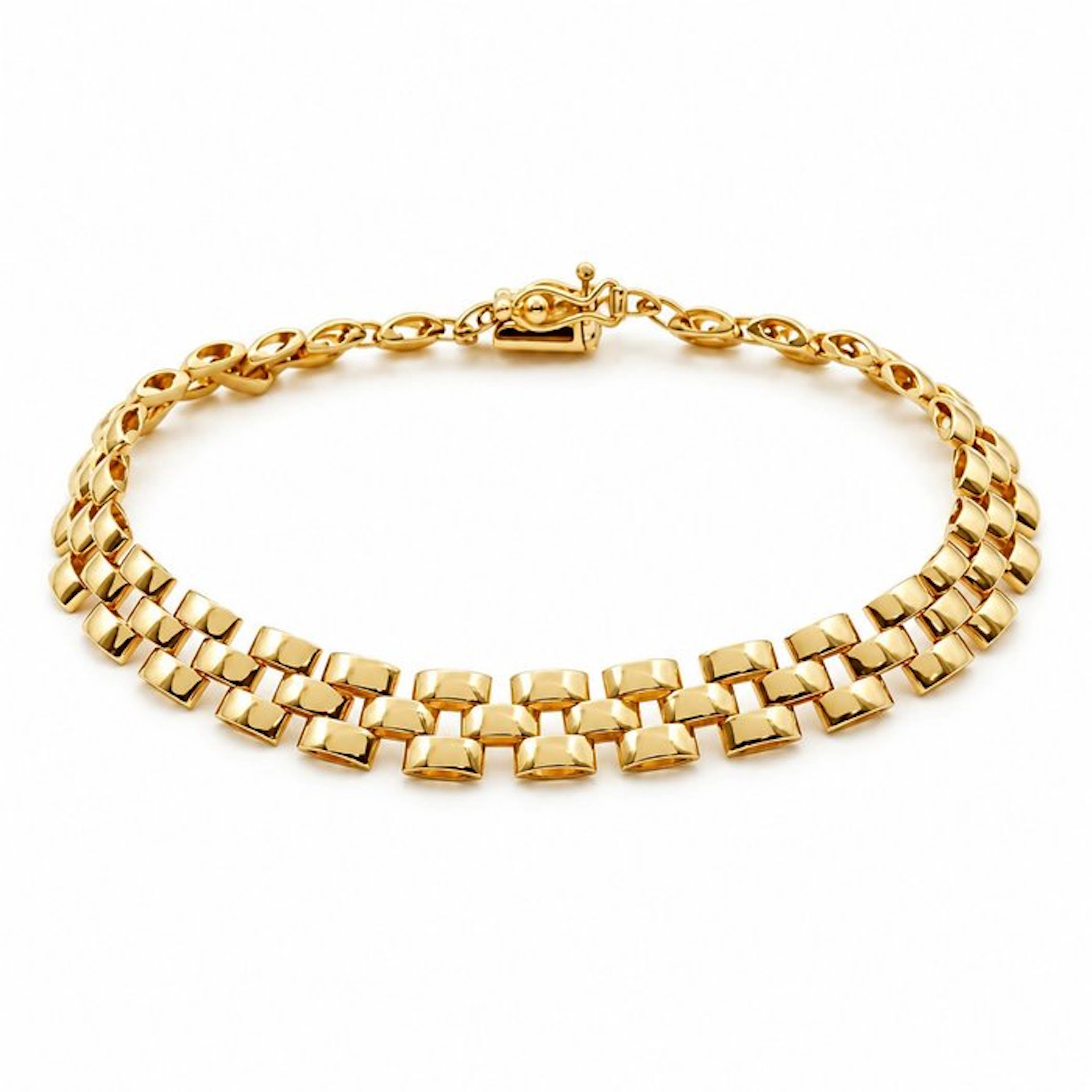 Bracelet - 18 kt. Yellow gold - Made in Italy - Handmade