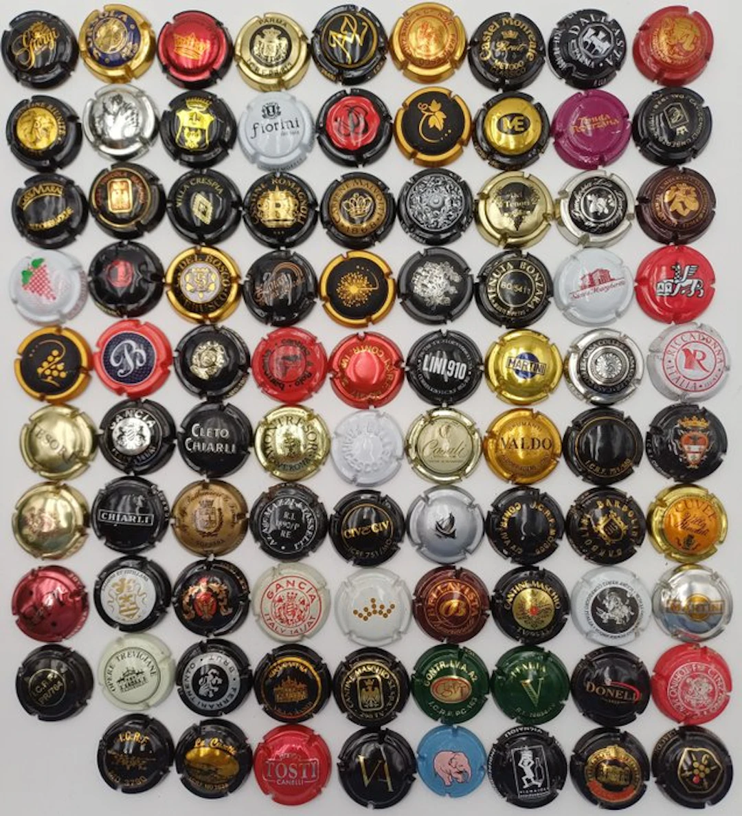 Champagne capsules (89) - Metal - Various Italian Items