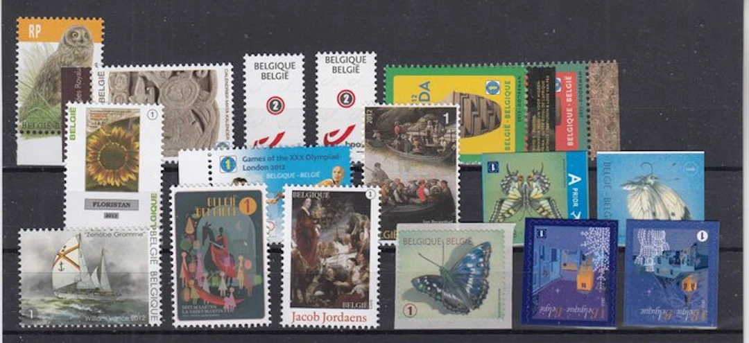 Belgium 2012 - full year 2012 with all stamps and all blocks
