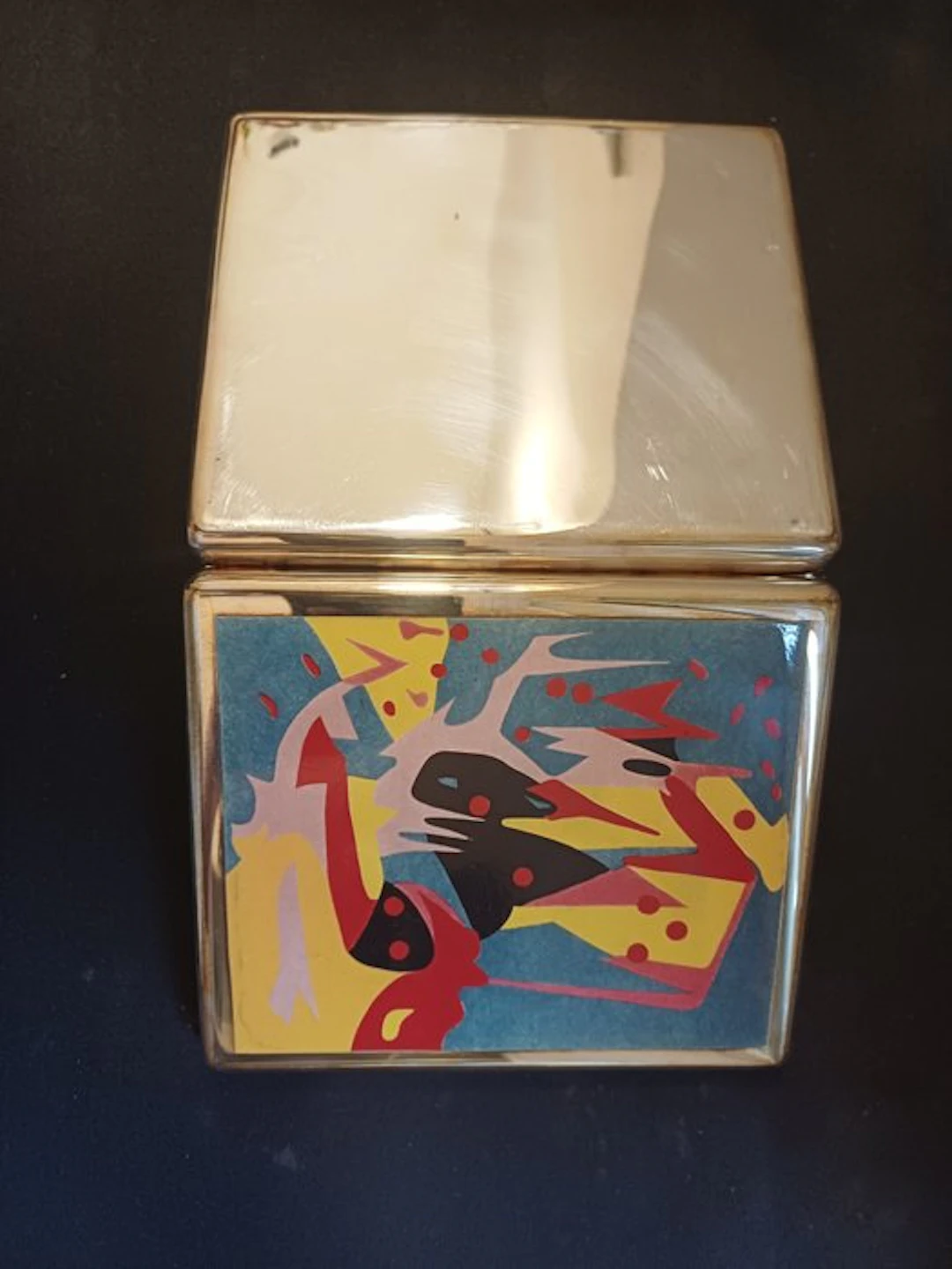 Mimmo Rotella (1918-2006) - Sculpture, Scatola Decollage - 2 cm - Silver - 1990