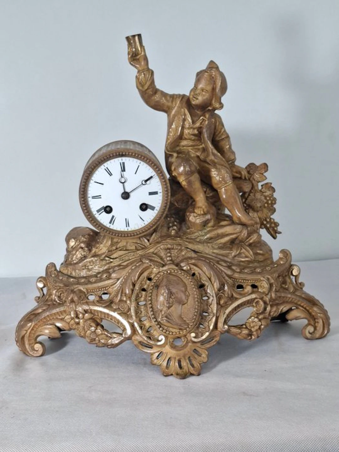 Clock - Alloy - 1850-1900 - French mantel clock