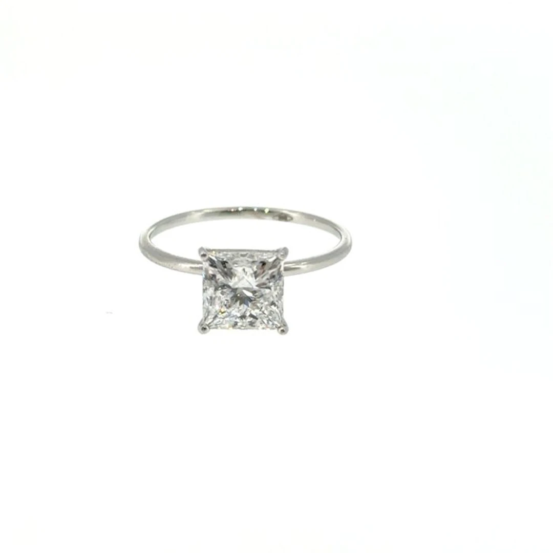 No reserve price - Ring - 14 kt. White gold - 1.01ct. tw. Diamond (Lab-grown)