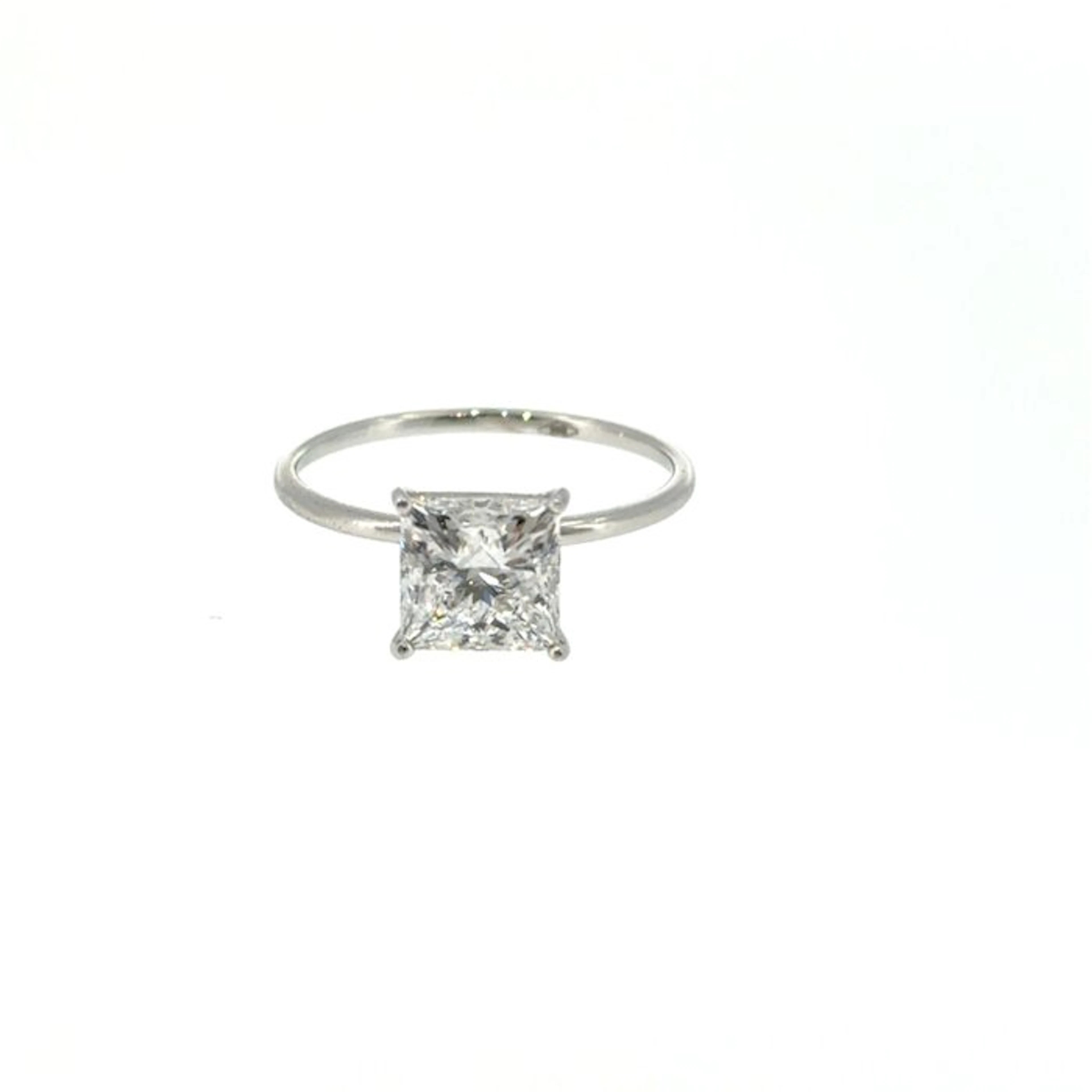 No reserve price - Ring - 14 kt. White gold - 1.01ct. tw. Diamond (Lab-grown)