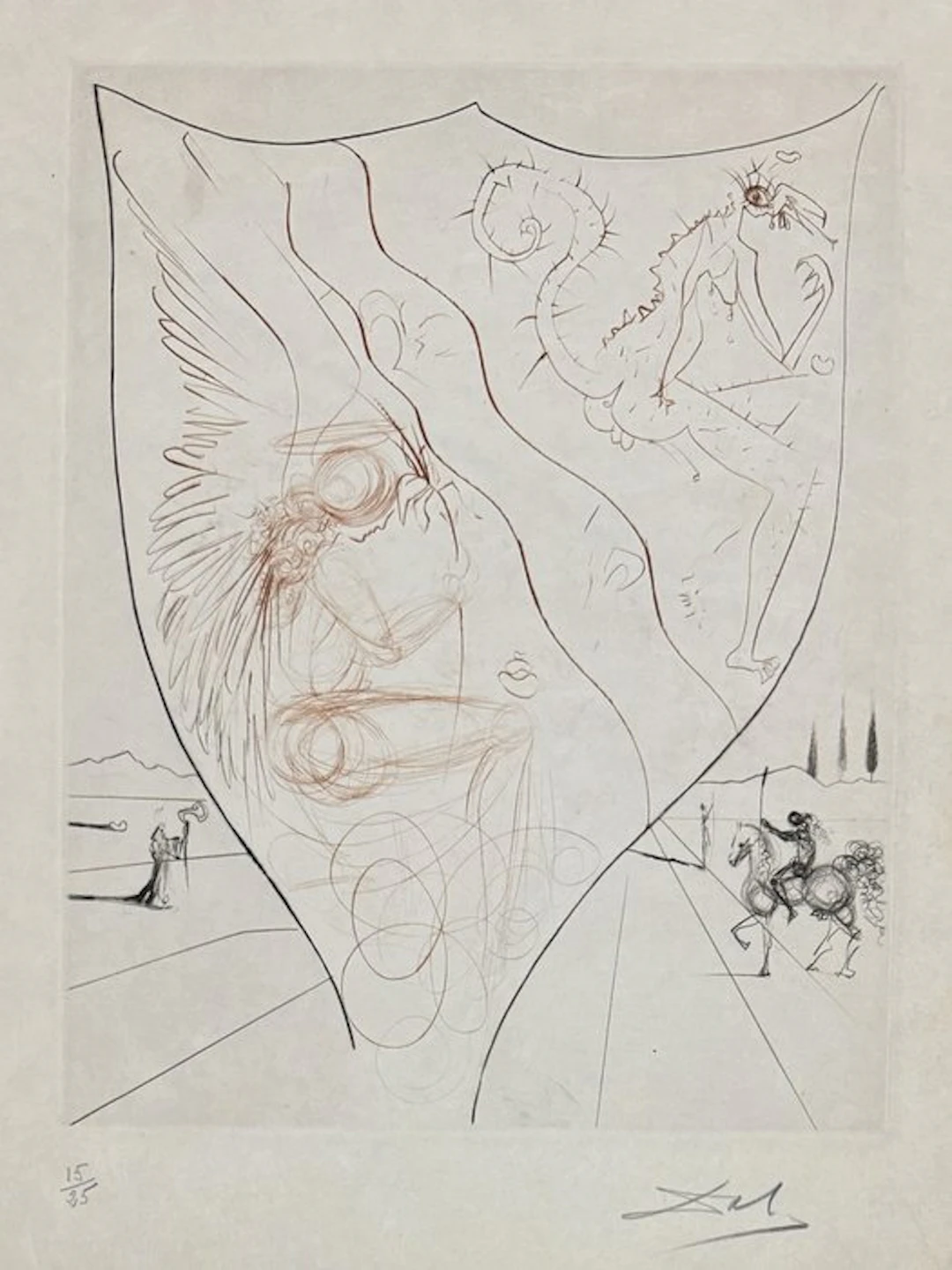Salvador Dali (1904-1989) - Alexis ou le traité du vain combat