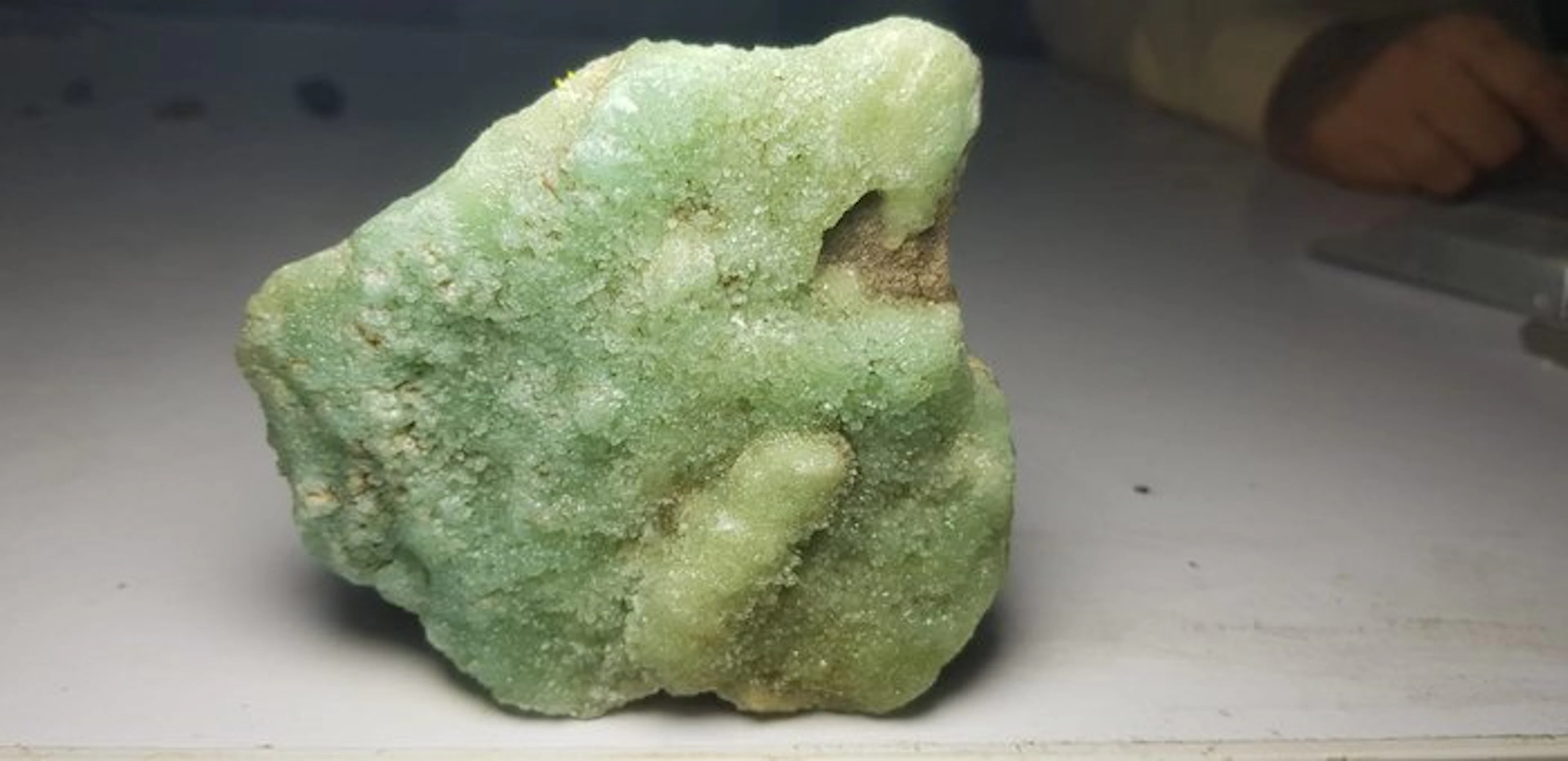 Natural greenish blue aragonite Specimen - Height: 107 mm - Width: