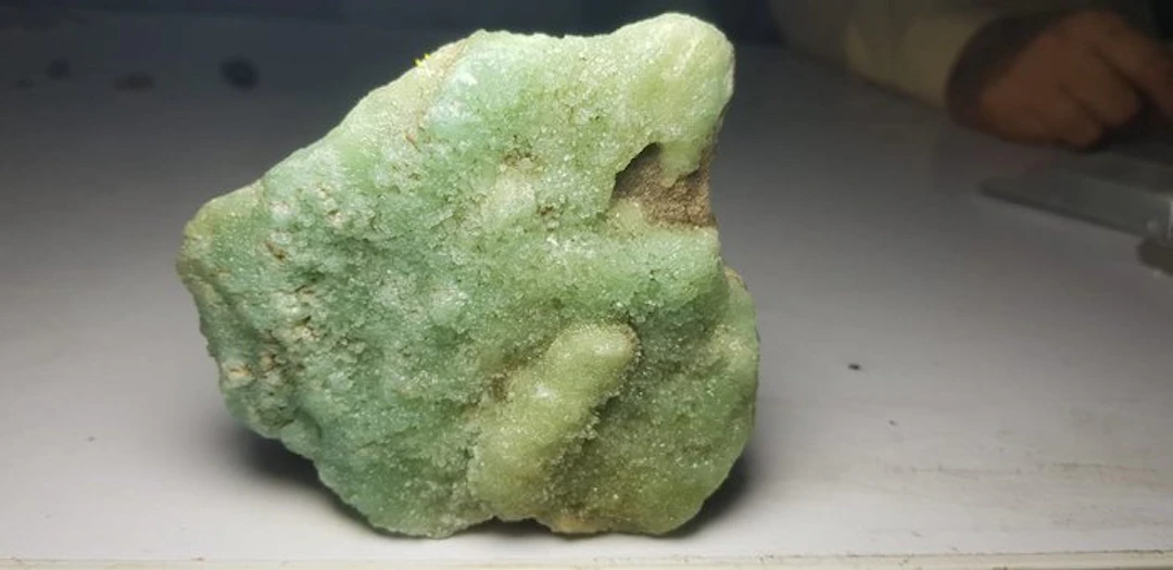 Natural greenish blue aragonite Specimen - Height: 107 mm - Width: