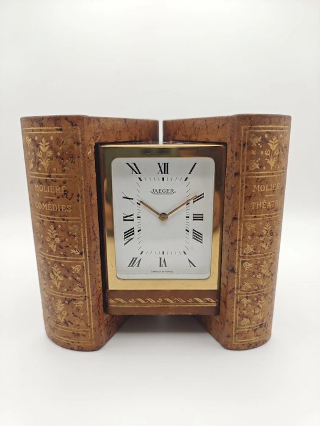 Desk clock - Jaeger-LeCoultre - Antique inspired Metal...