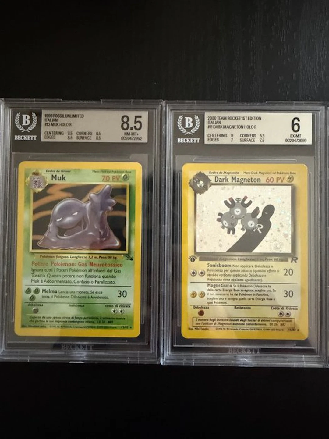 Pokémon - 2 Graded card Holo - Beckett - WOTC