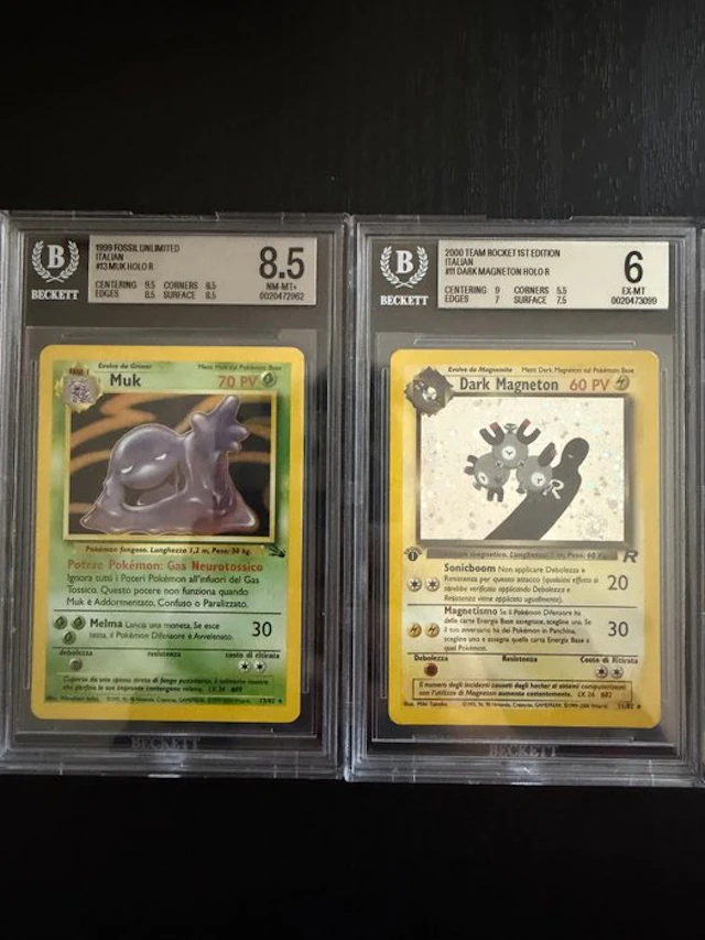 Pokémon - 2 Graded card Holo - Beckett - WOTC