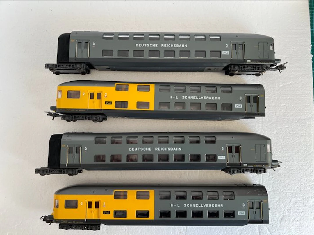 Lima H0 - Model train wagon (4) - 2 x Duo double-deck...
