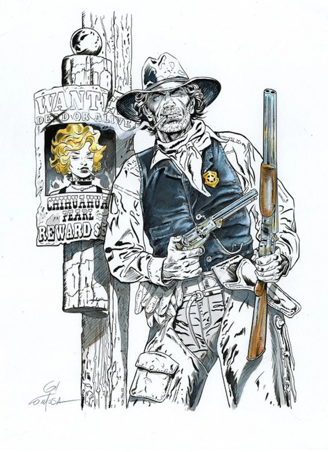 Formosa, Gil - 1 Original colour drawing - Marshall Blueberry - Blueberry
