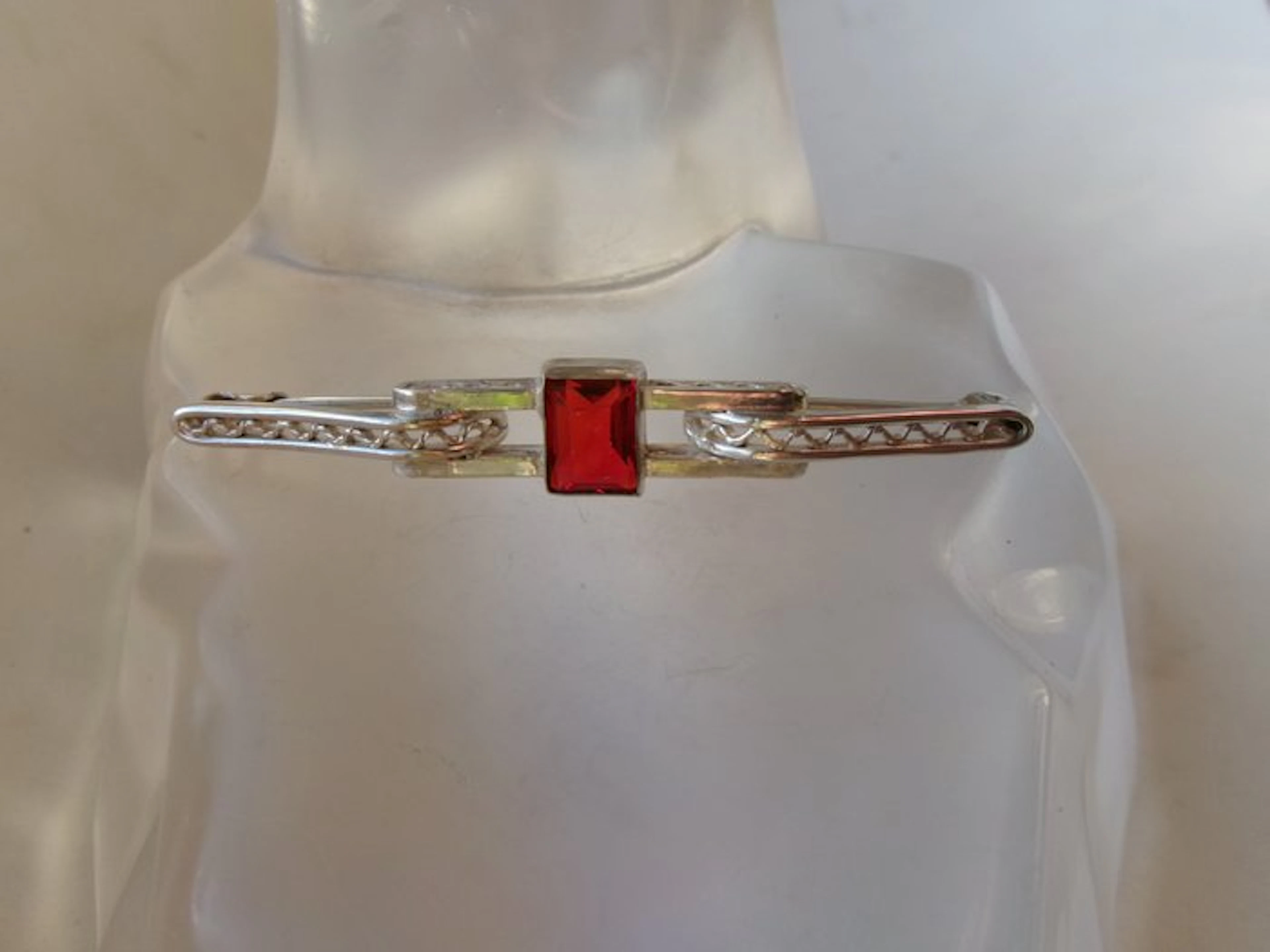 Silver - Brooch - Art Deco