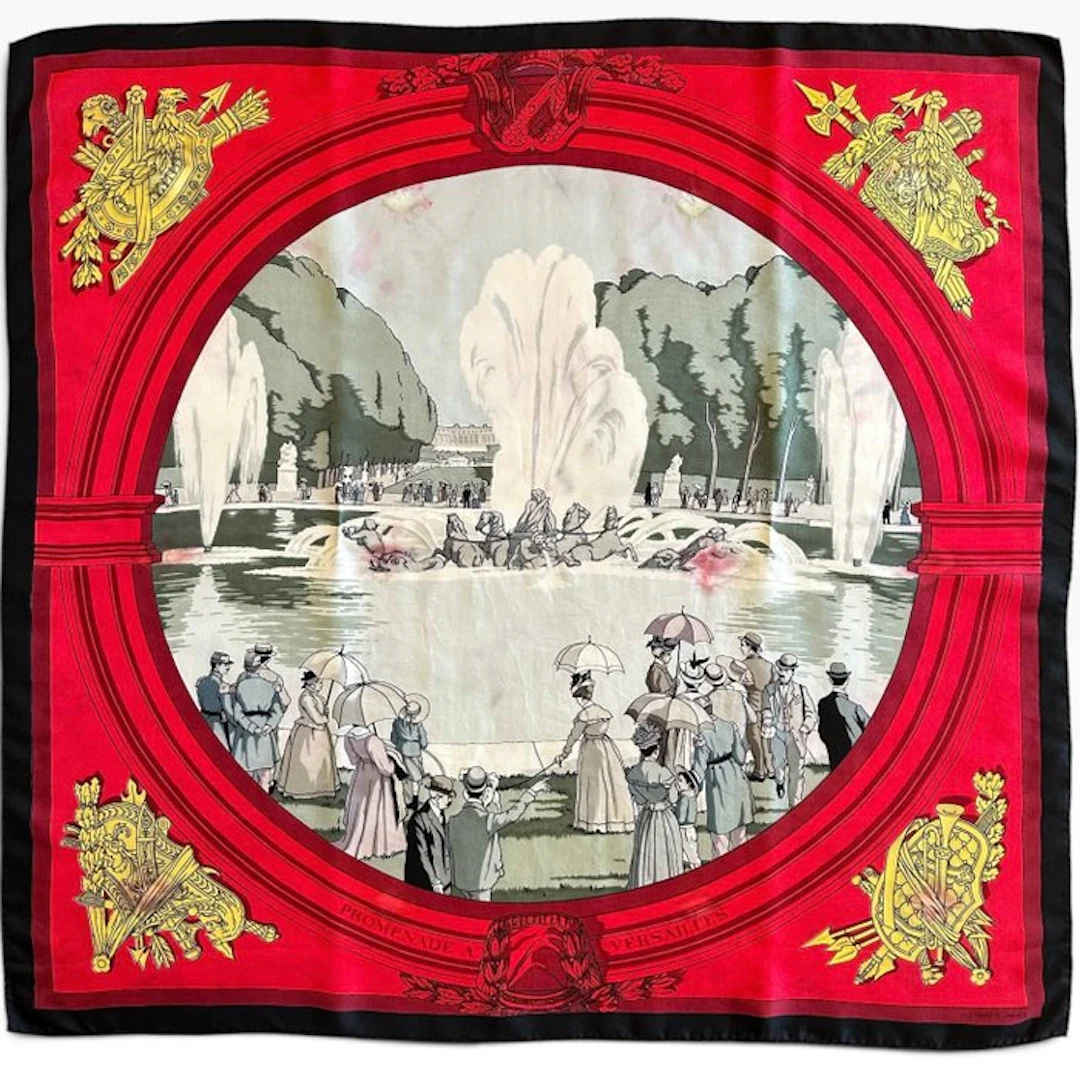 Hermès - Promenade à Versailles - Hugo Grygkar 1953 - Foulard