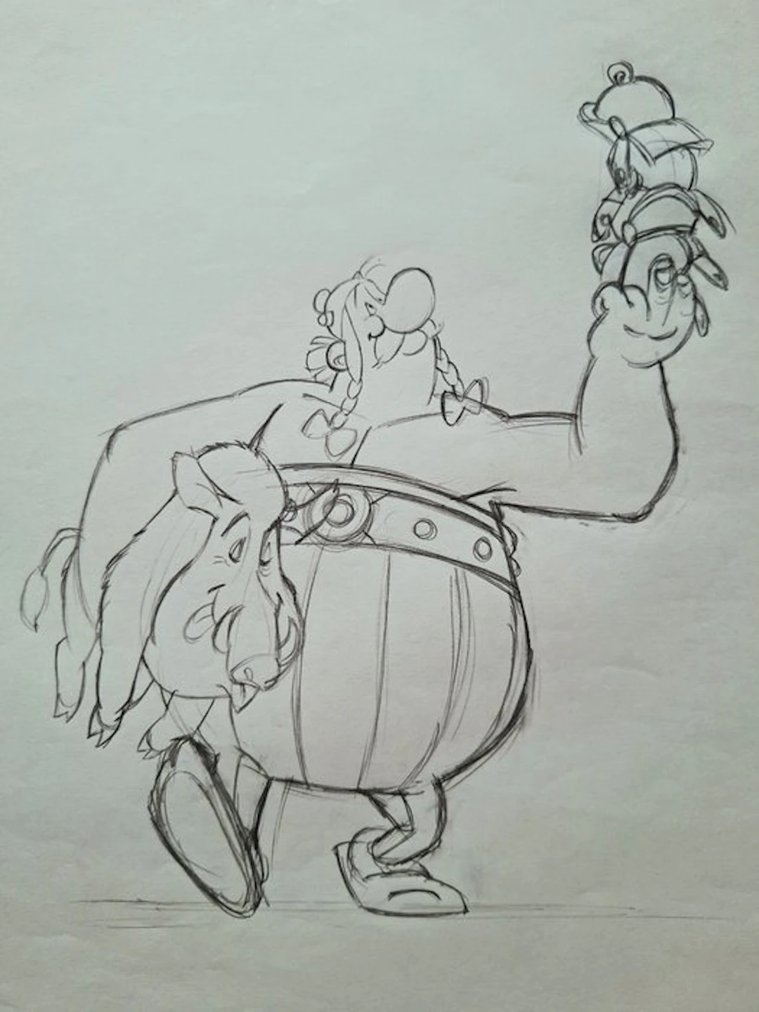 Gaumont animation Original drawing - Asterix - Obélix et...