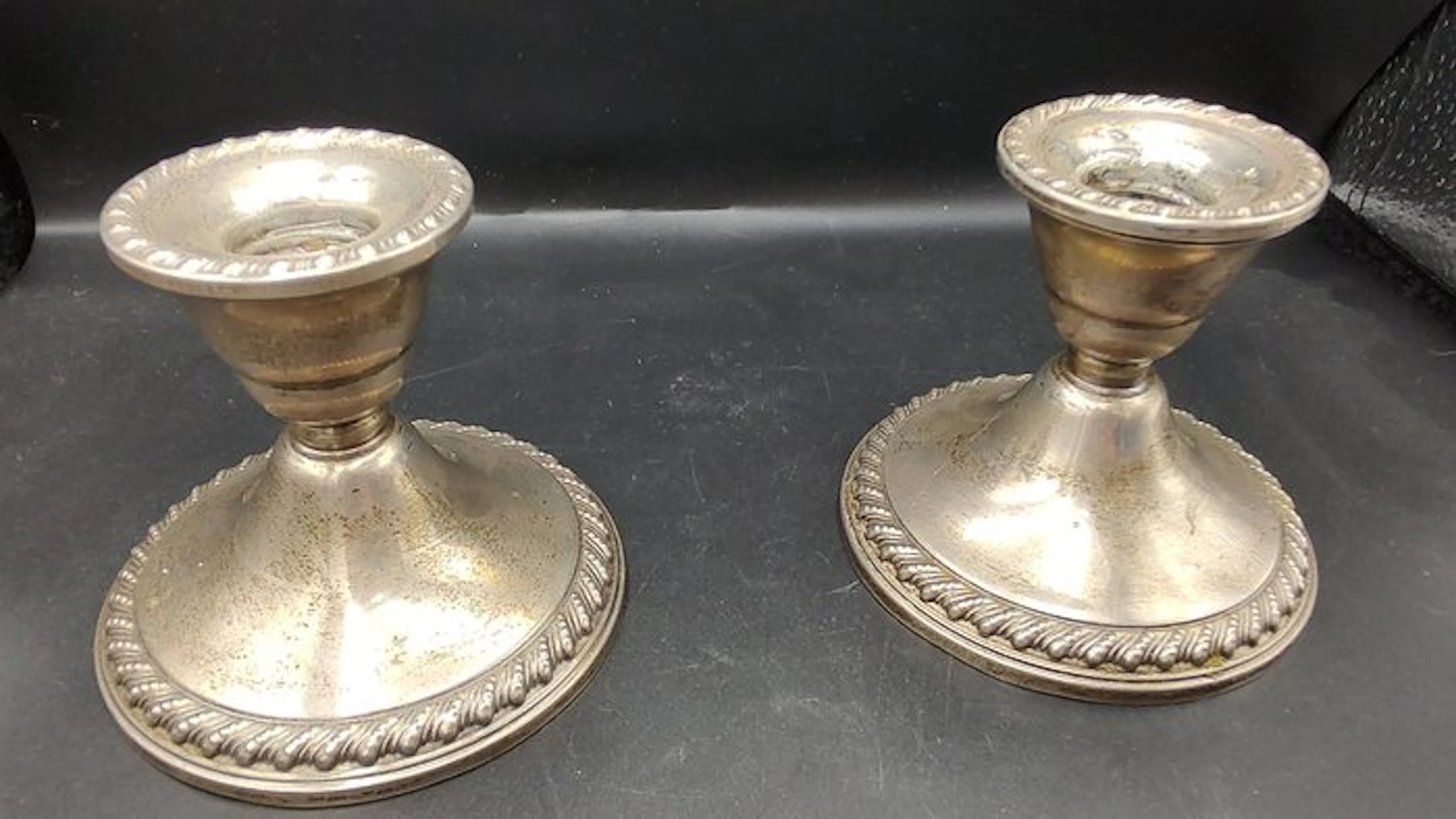 Rogers Sterling - Taperstick (2) - .925 silver - Pair of