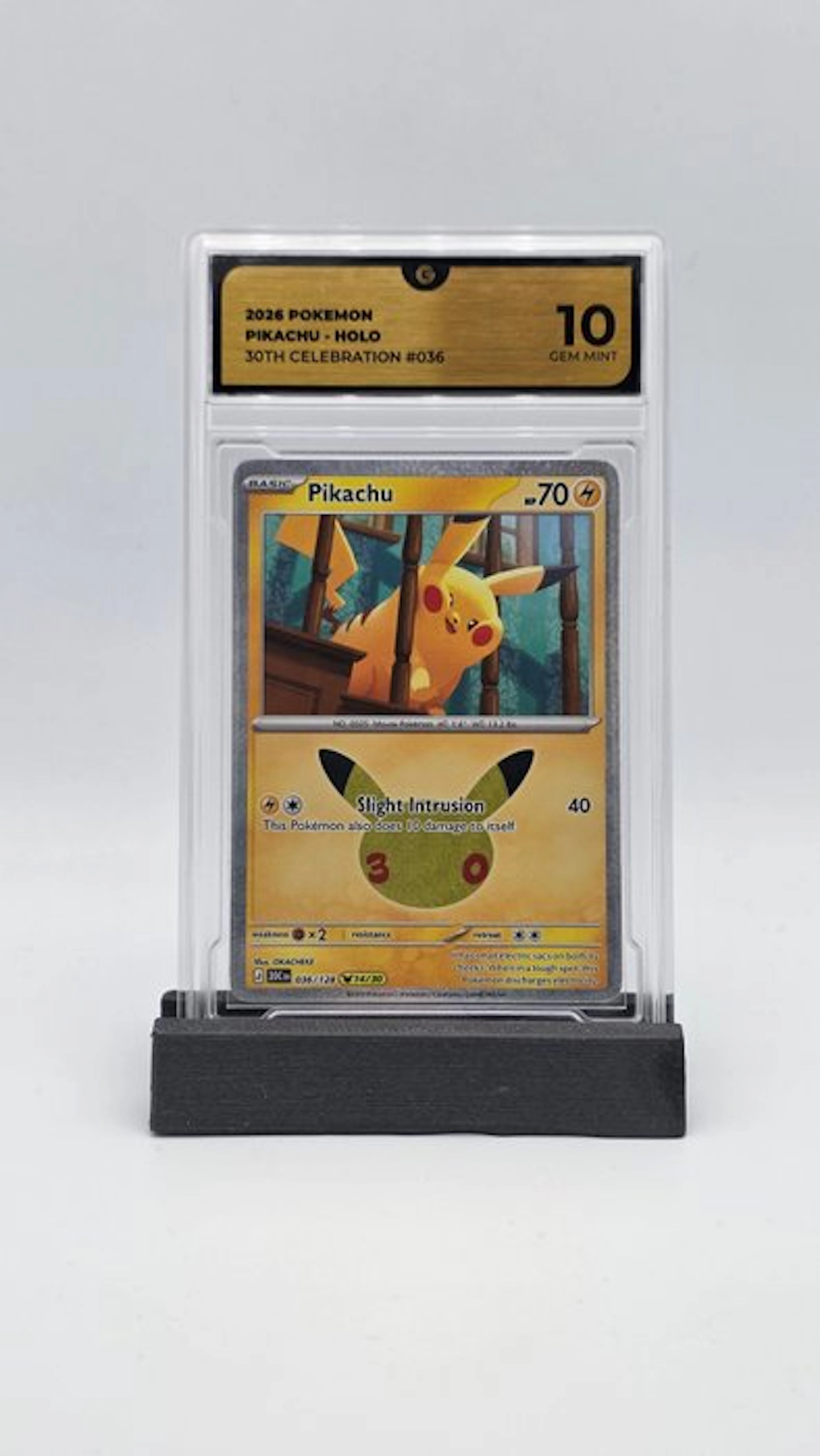 Pokémon - 1 Graded card - Pikachu 036 Holo - GG 10 - Mega Evolution
