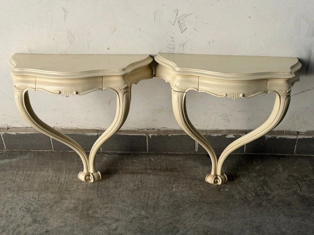 Wall shelf unit (2) - Wood - Rococo shelf