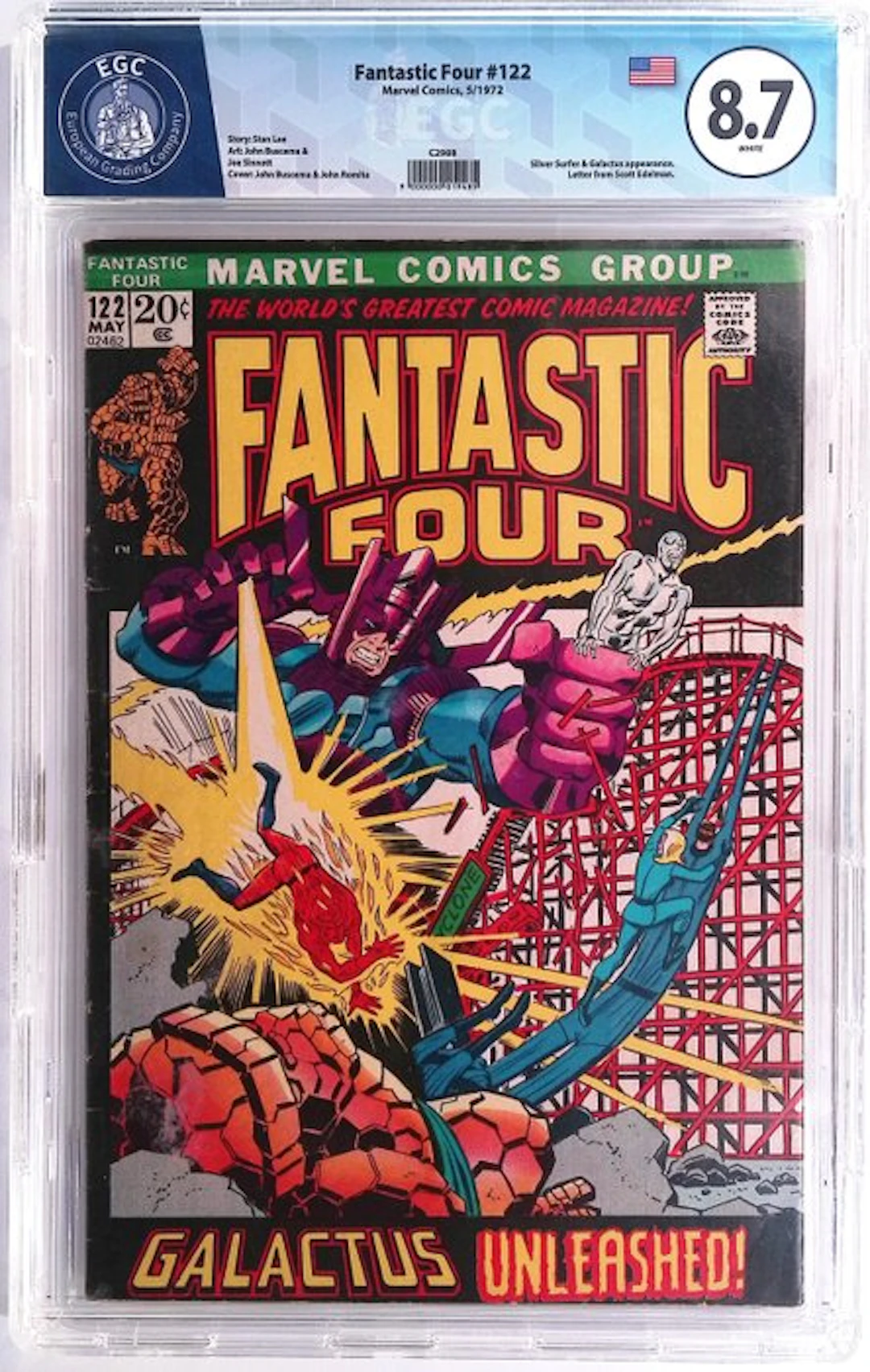 Fantastic Four #122 - EGC 9.8 - 1 Graded comic - First edition - 1972