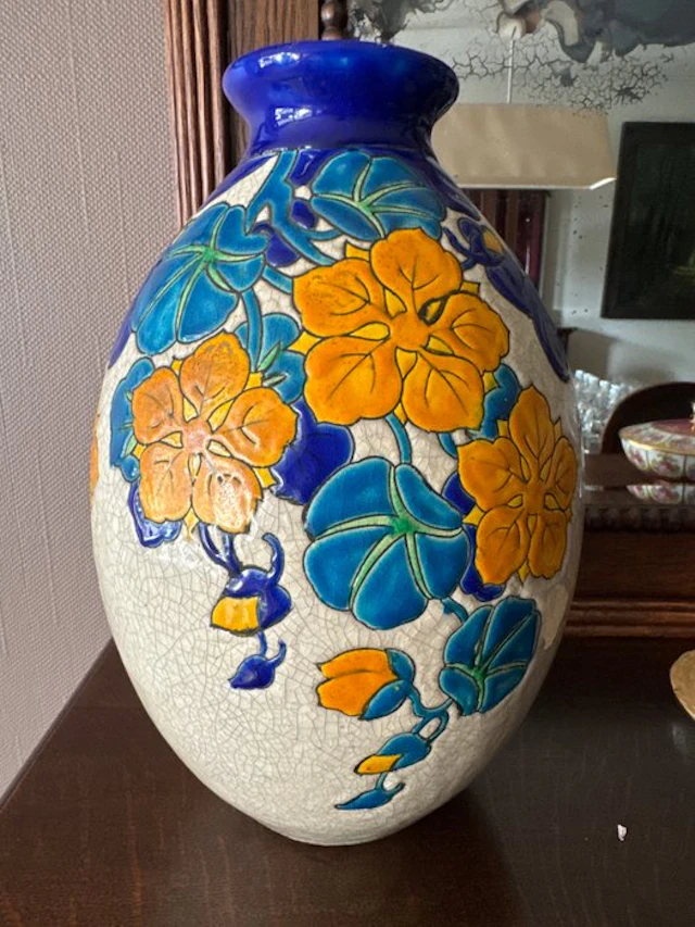Keramis Boch - Vase - Ceramic - Art Deco