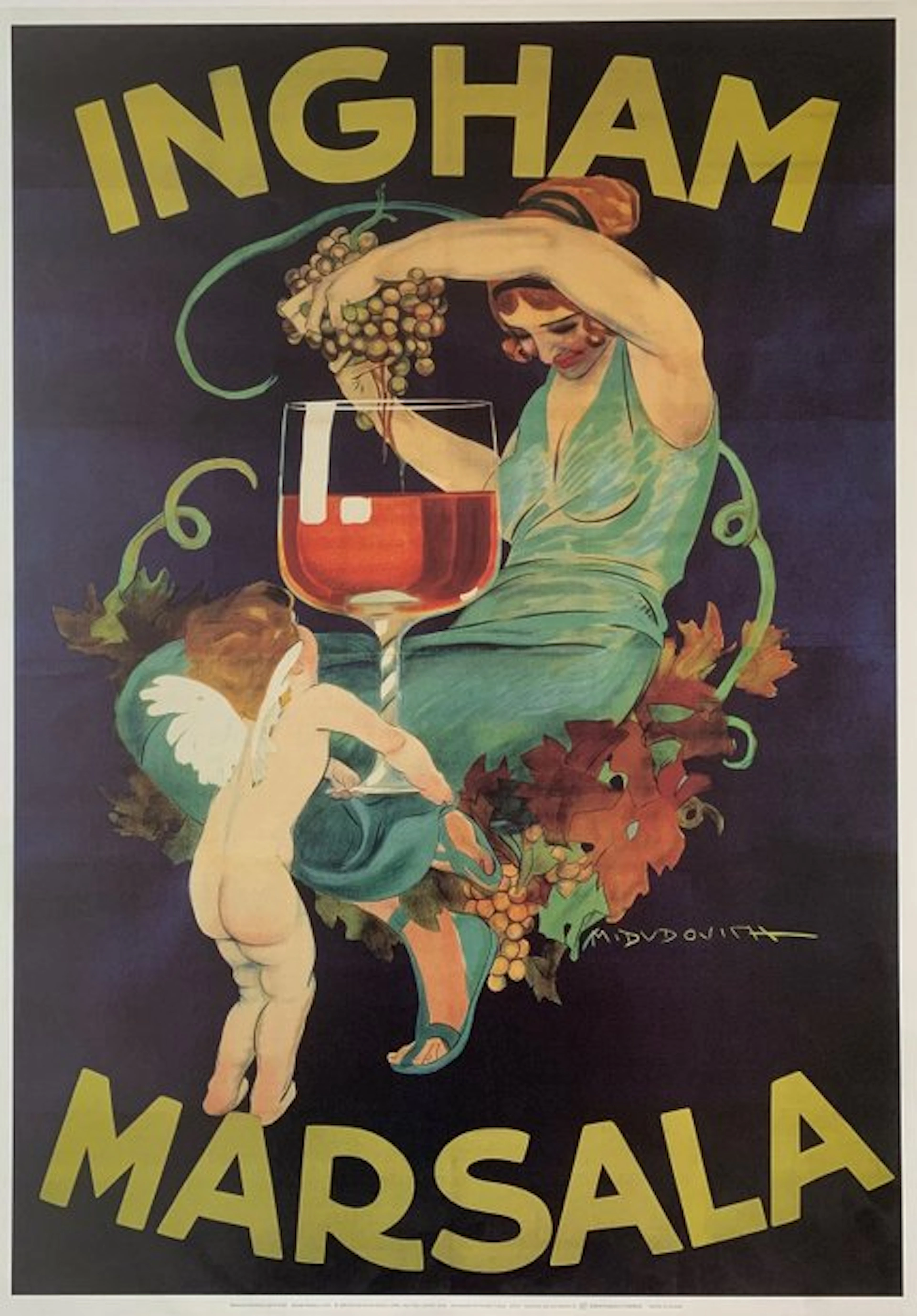 Marcello Dudovich (After) - Ingham Marsala - Reprint...