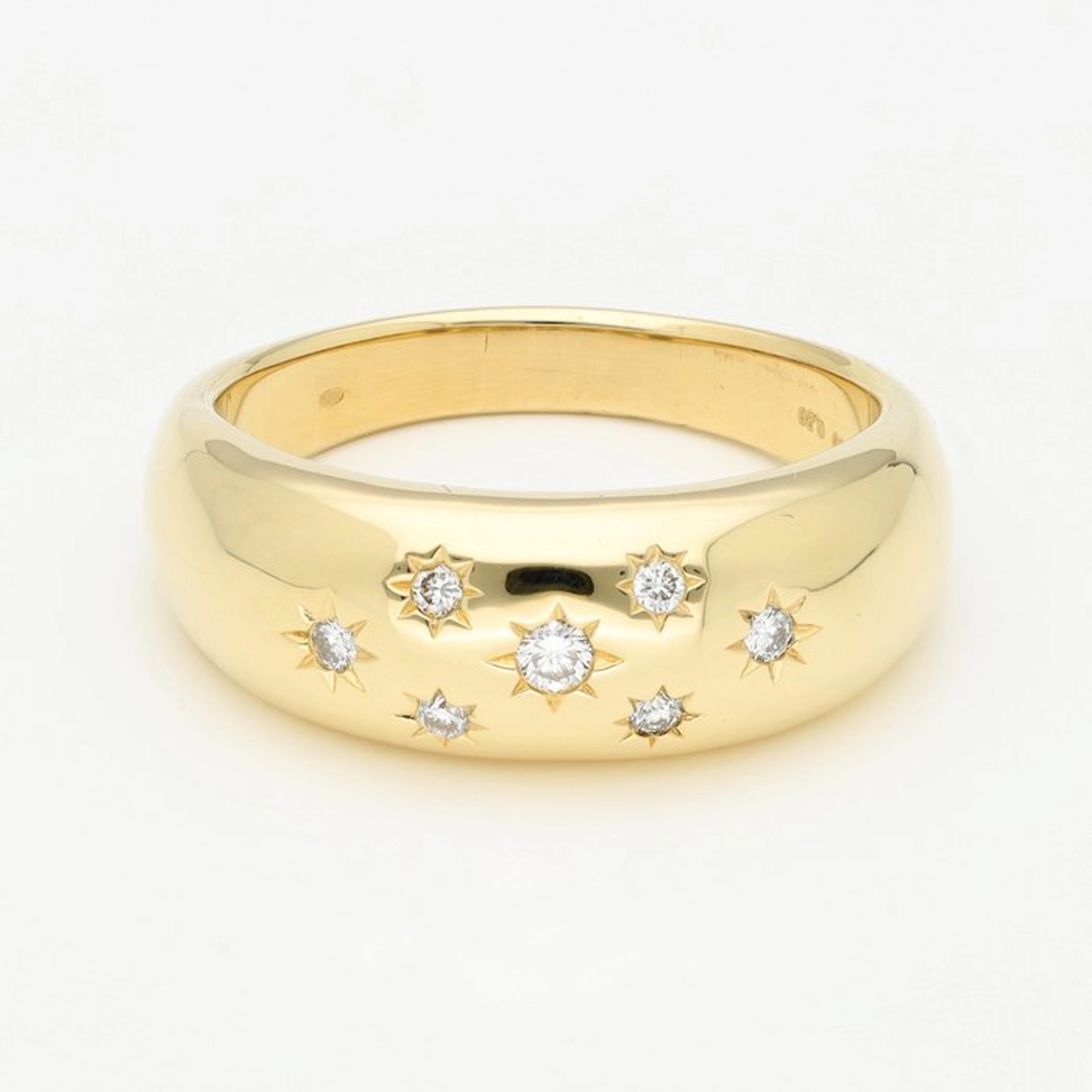 Ring - 18 kt. Yellow gold Diamond (Natural)