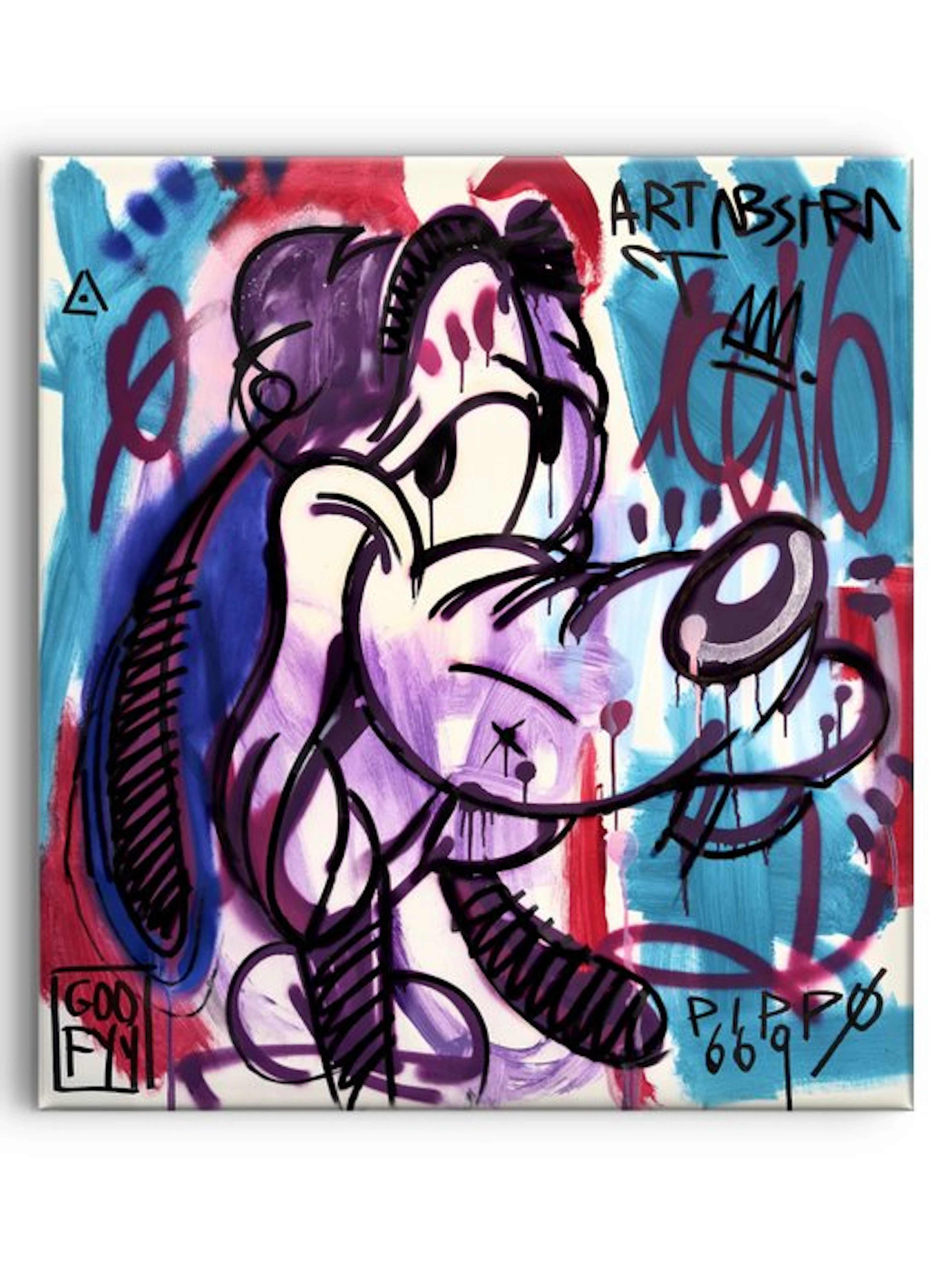 LACRISS (1990) - Goofy Dark Night - Original Painting 100% - XL