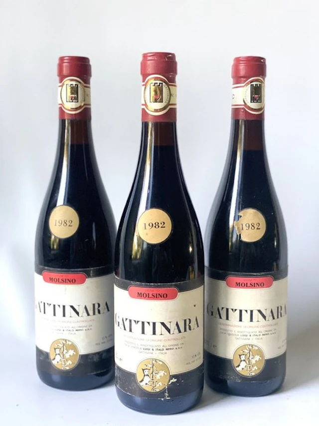 1982 Nervi, Gattinara Molsino - Piedmont - 3 Bottles (0.75L)