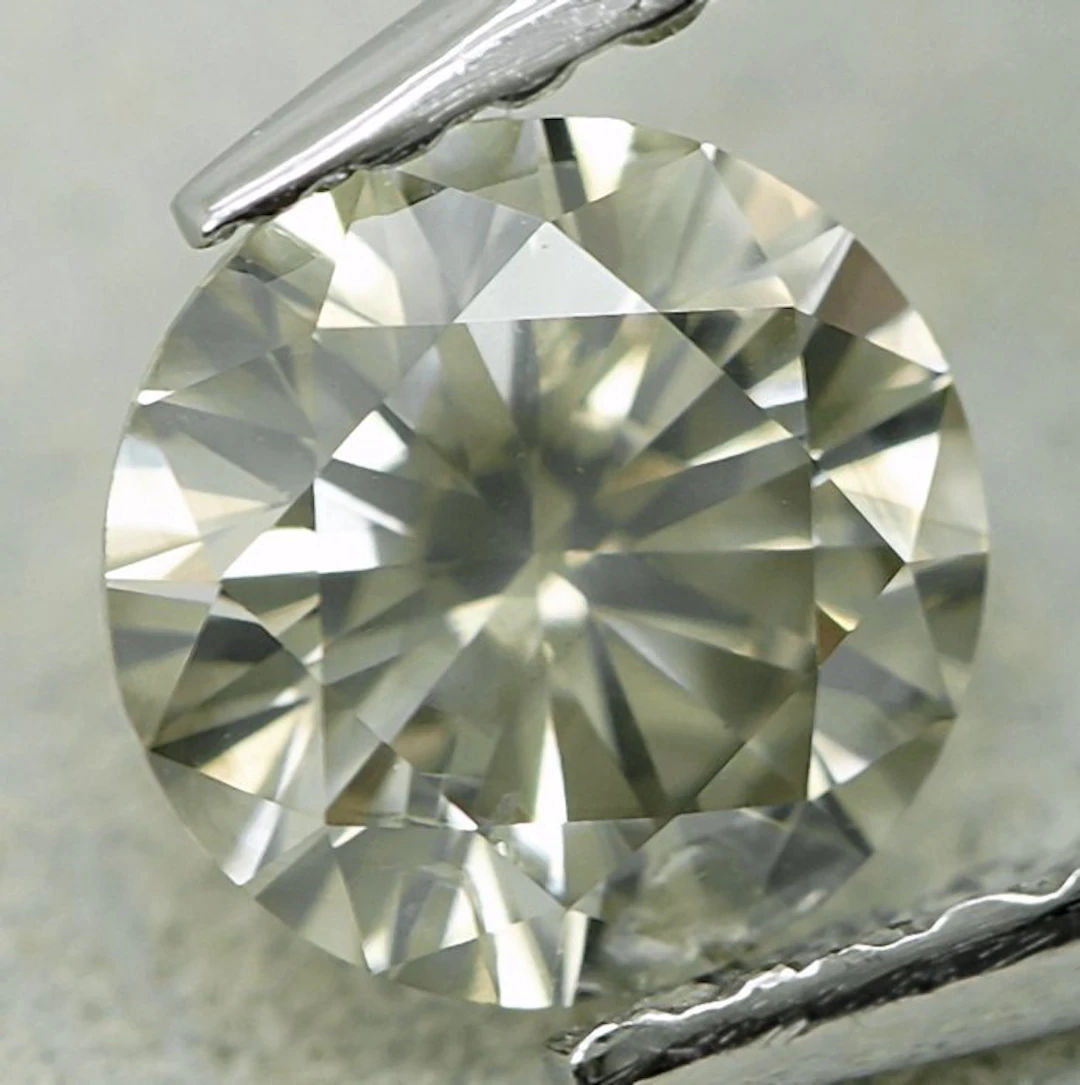 1 pcs Diamond (Natural coloured) - 0.51 ct - Round...