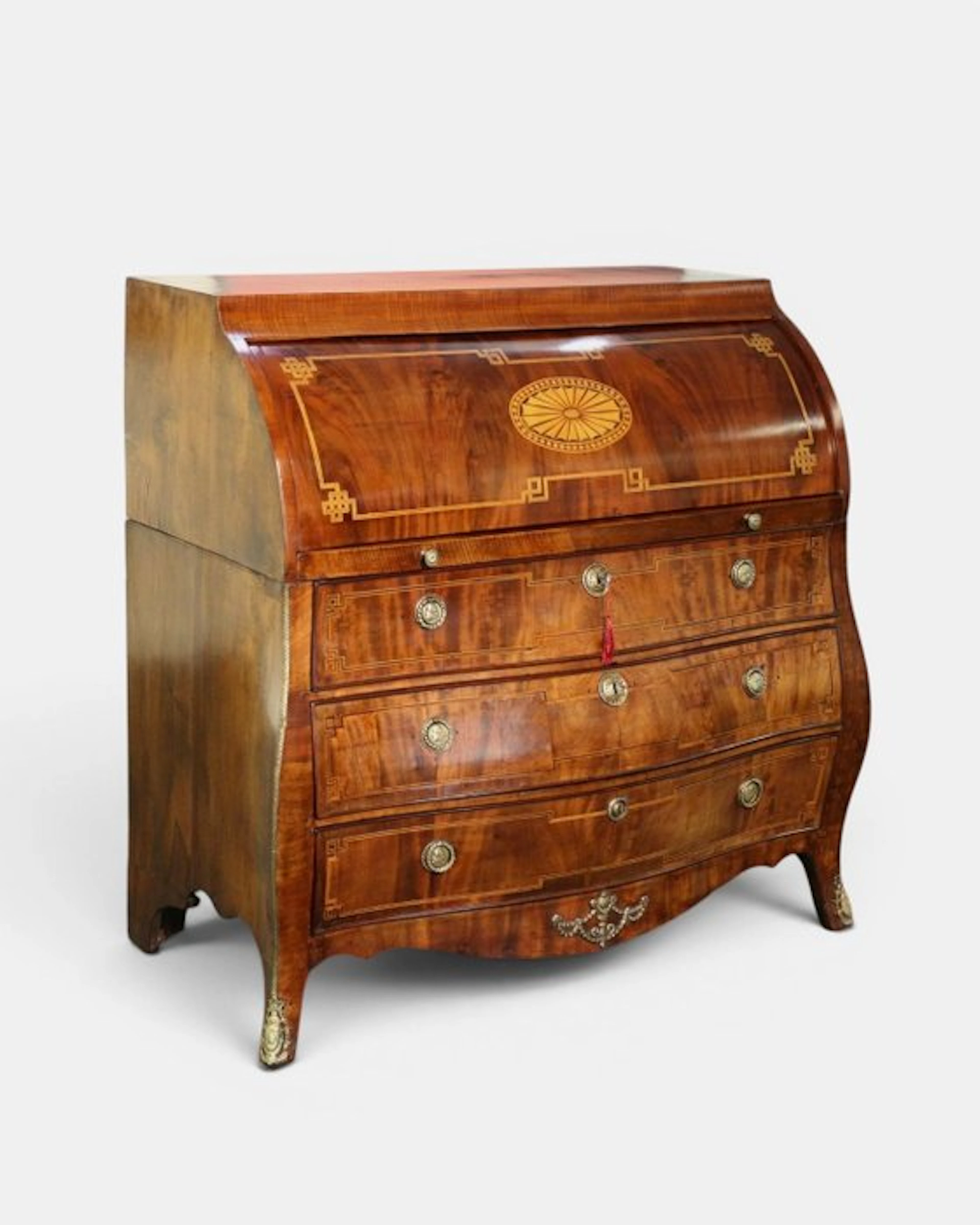 Desk - Mahogany - Louis XVI roll-top desk