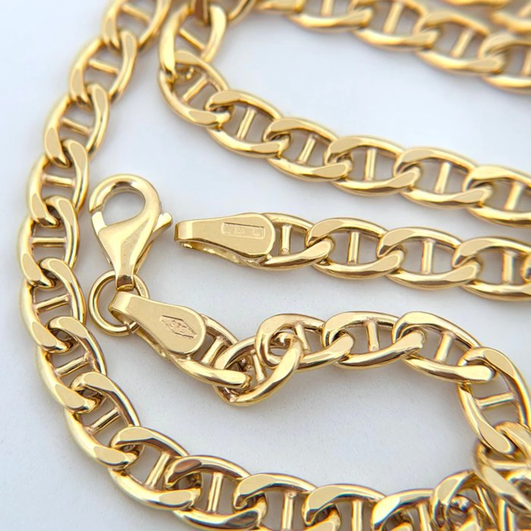 No reserve price - Necklace - 9 kt. Yellow gold - Marinara - 50 cm
