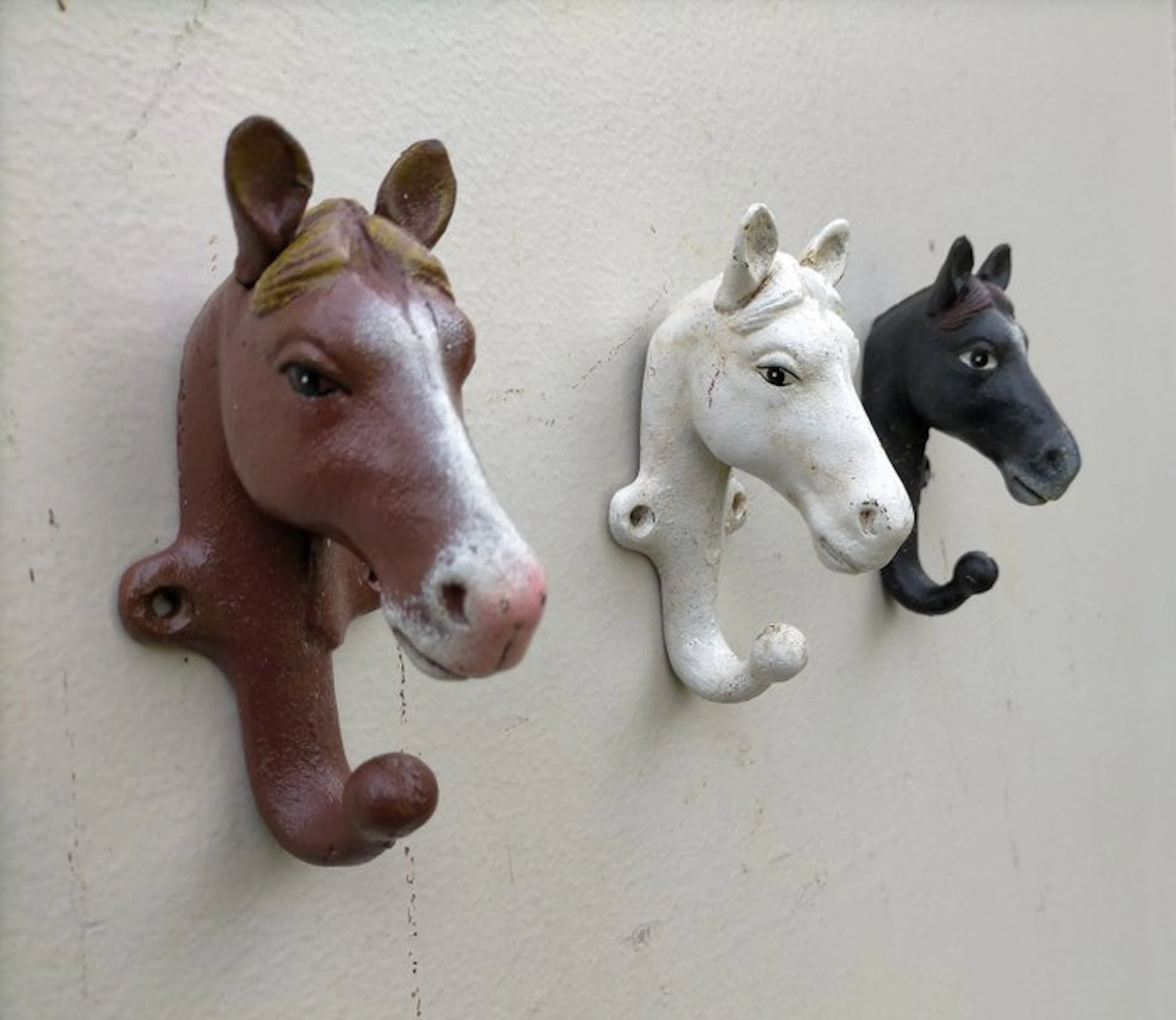 Set of coat hooks (3) - Cast iron