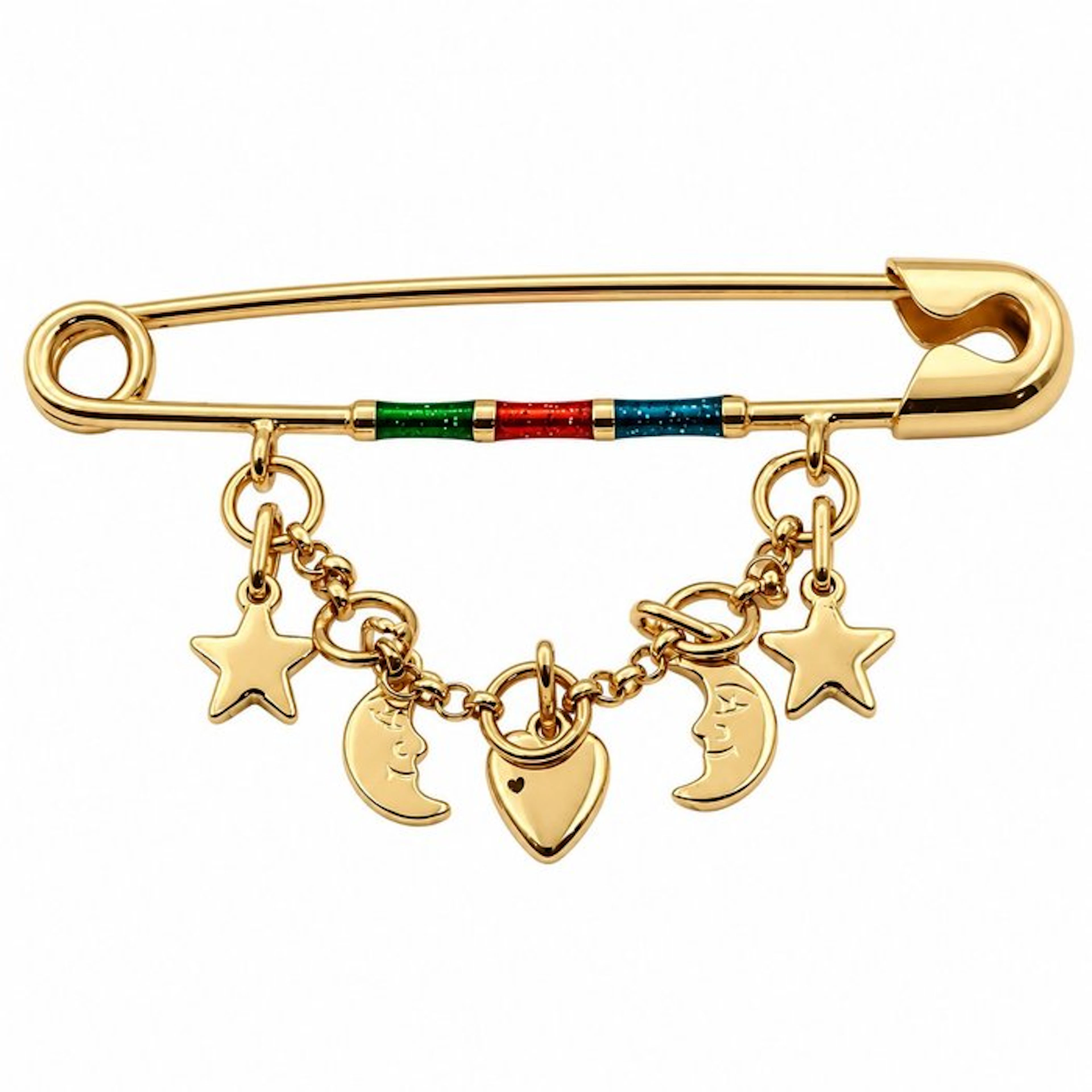 Brooch - 18 kt. Yellow gold - Made in Italy - Handmade
