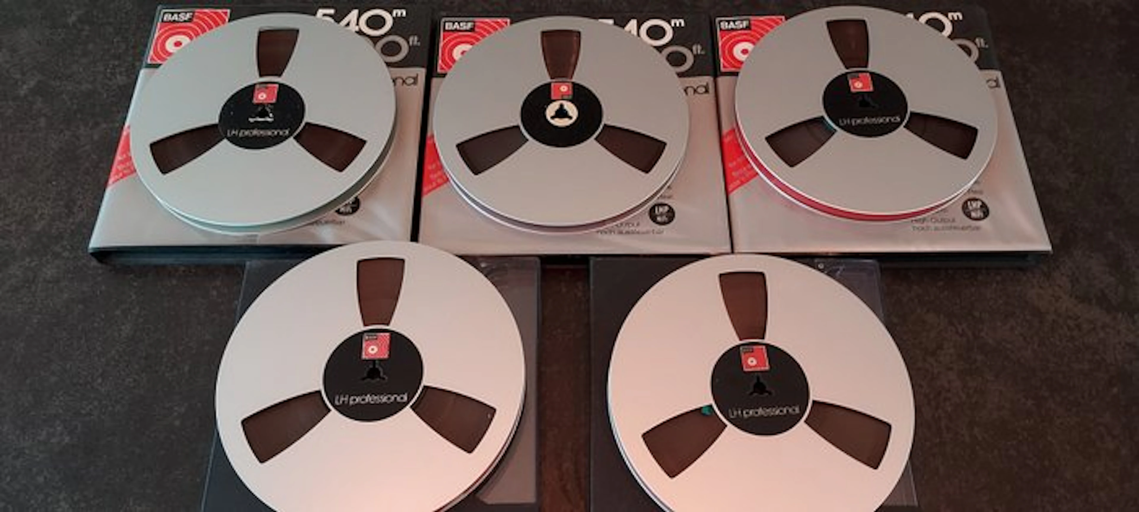BASF - LPR 35 / 7" Aluminum Metal Reels Reel to reel audio