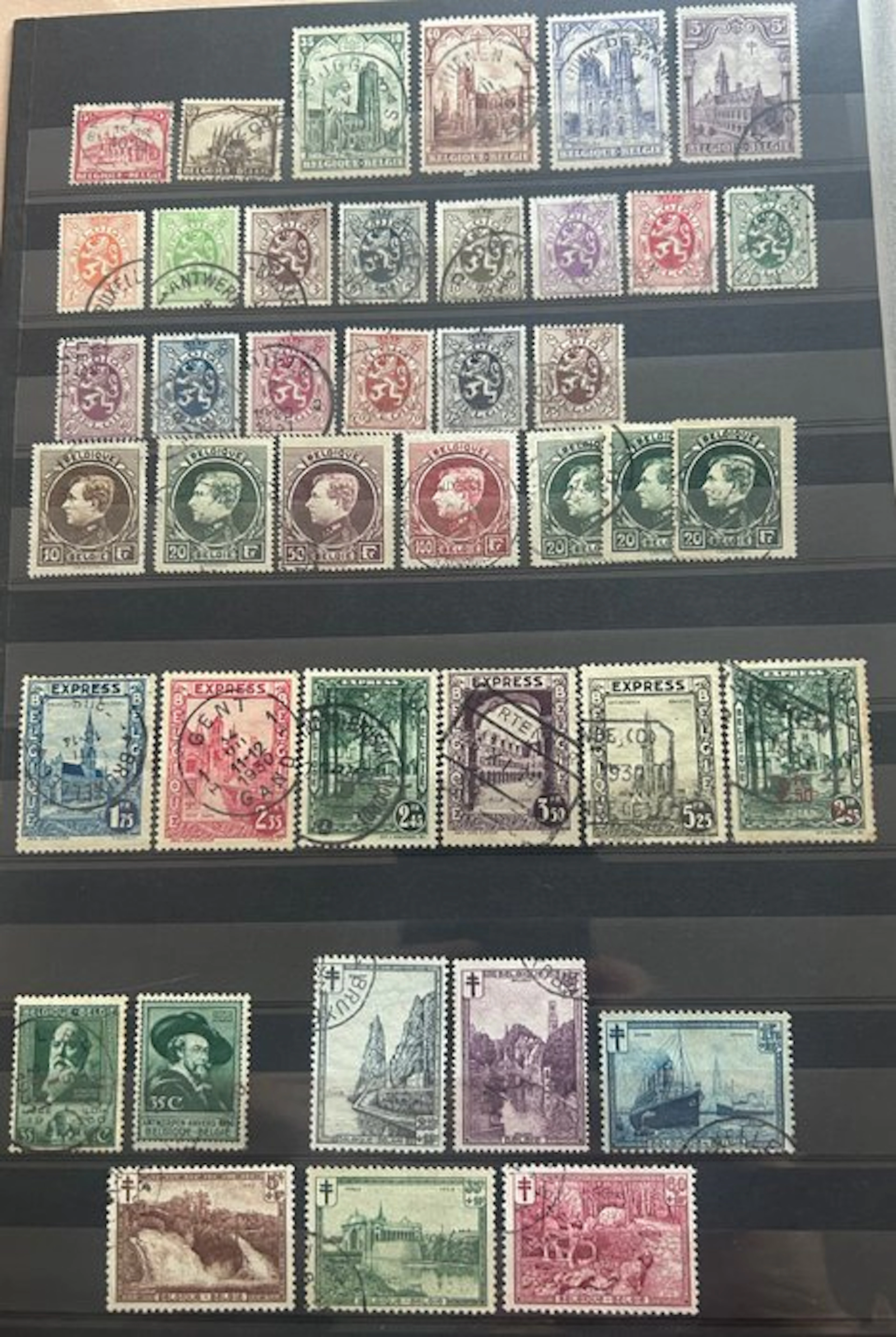 Belgium 1926/1930 - Collection of complete series including