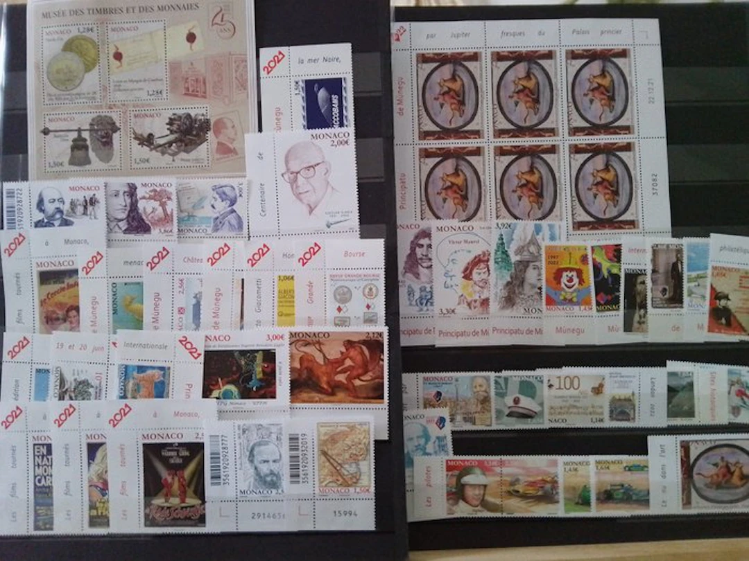 Monaco 2021/2022 - Monaco stamp collection MNH years...
