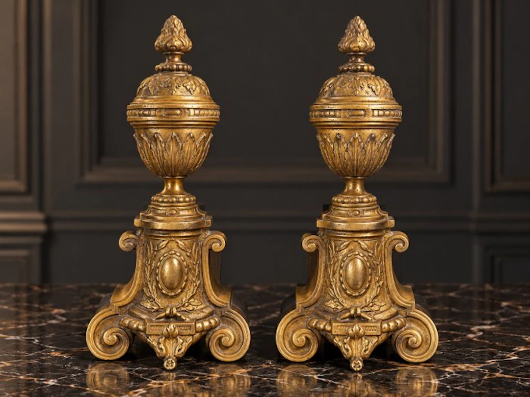 Andiron (2) - Bronze - Napoleon III