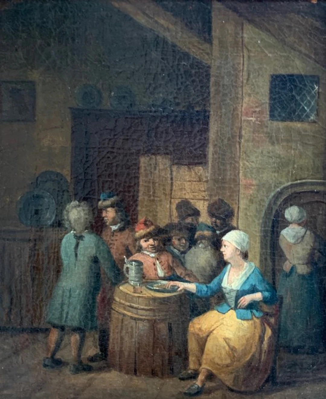 Jan Baptiste Lambrechts, Attributed to - Herbergscéne