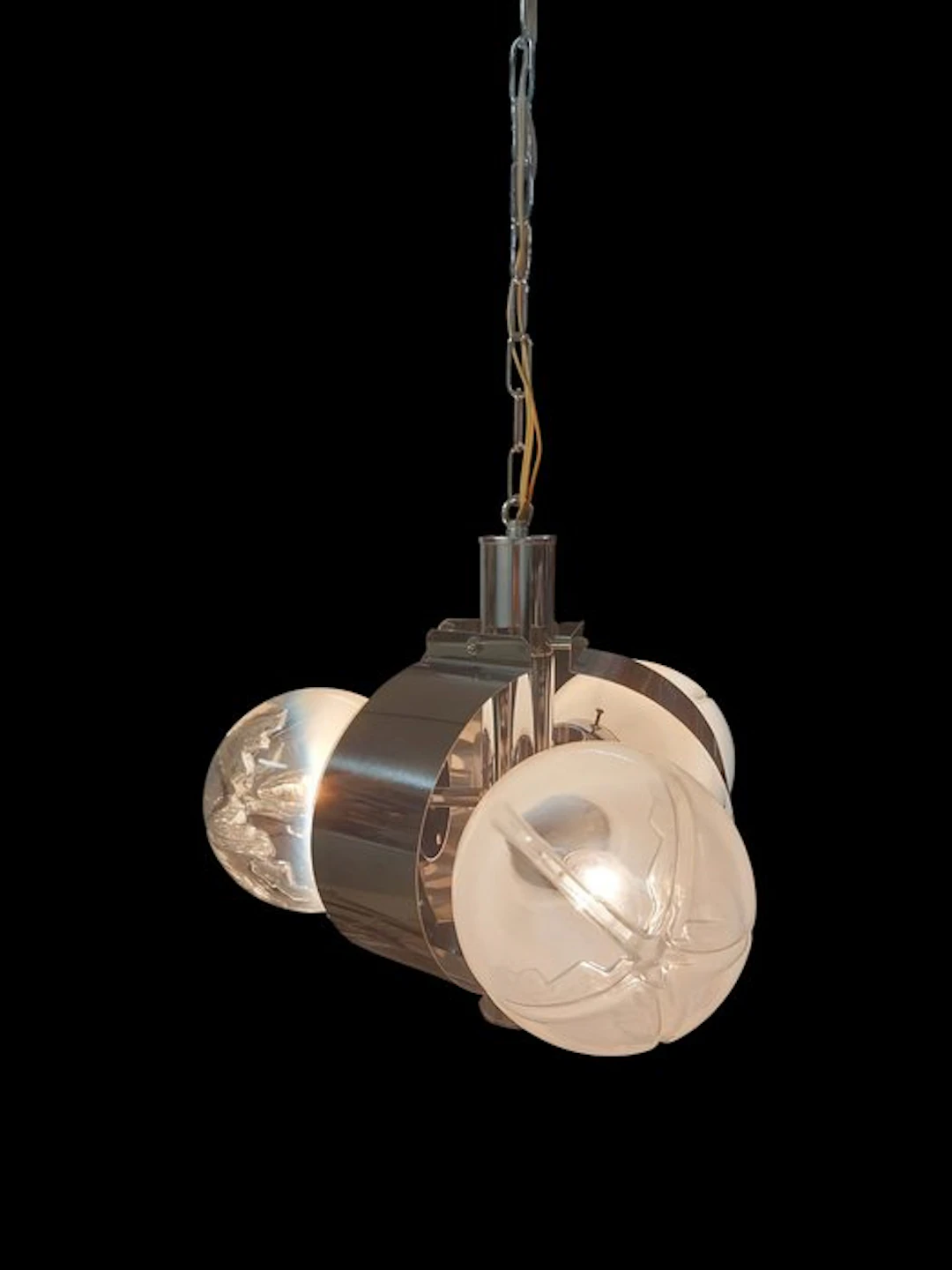 Hanging lamp - Chrome, Glass