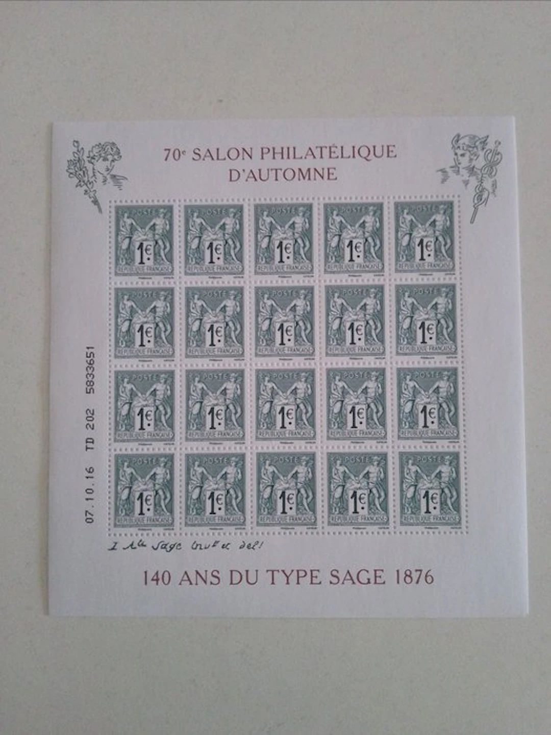 France 2016/2016 - France MNH sheet block No