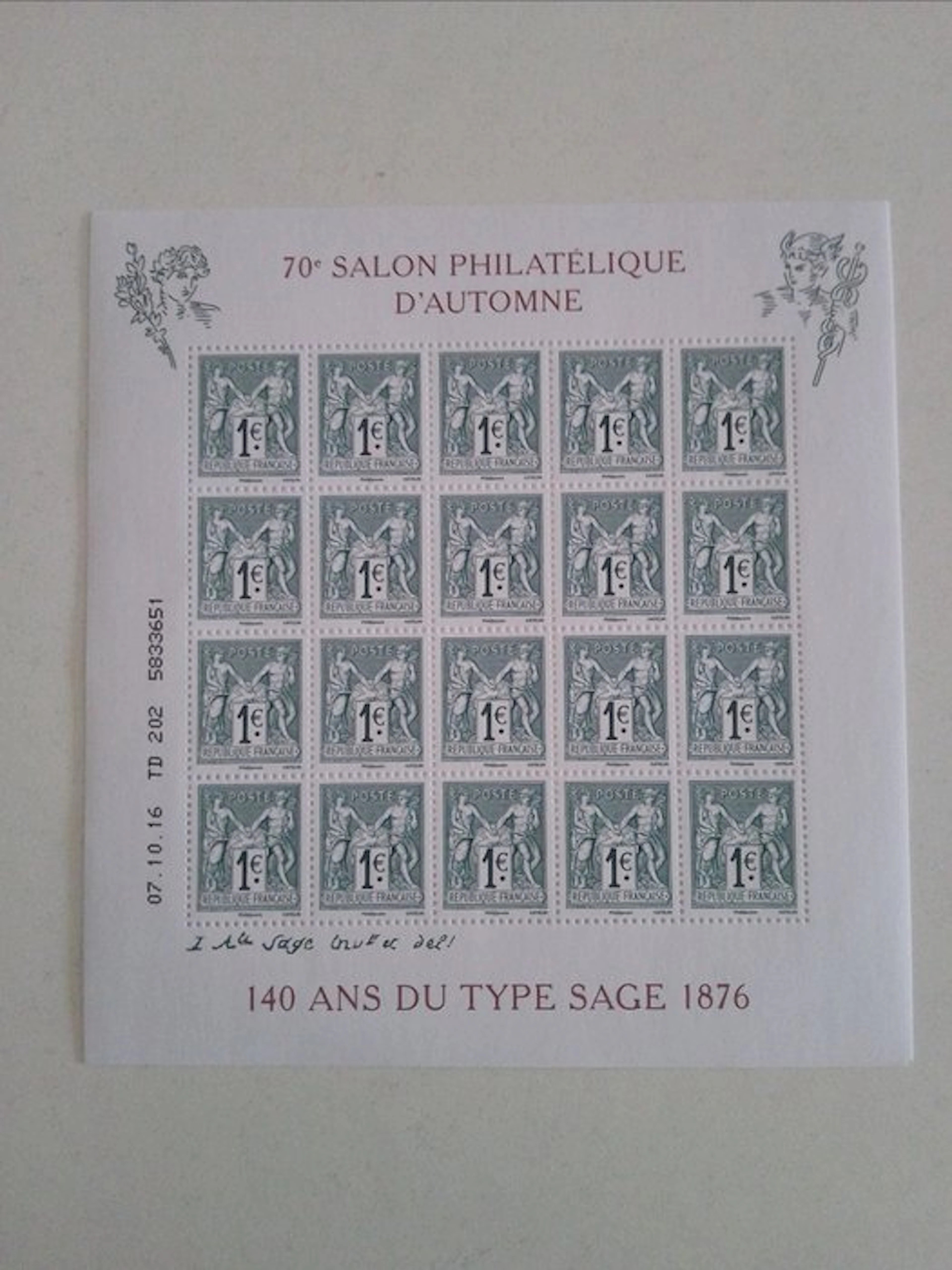 France 2016/2016 - France MNH sheet block No