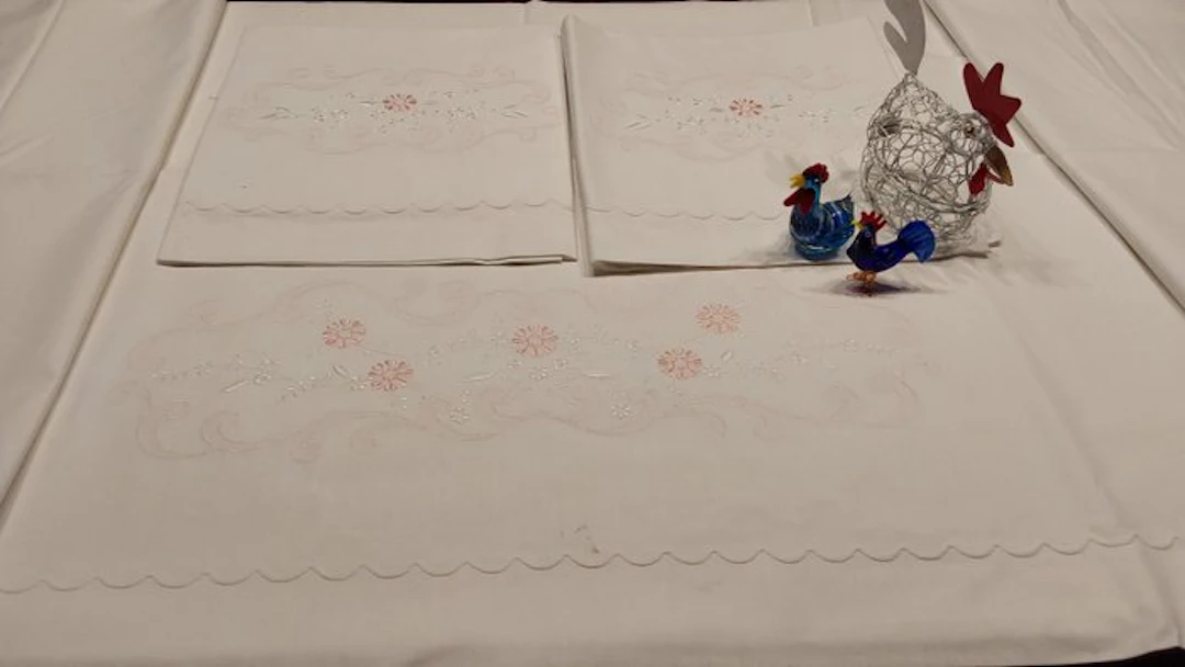 Bed sheet (3) - 270 cm - 230 cm - Ancient trousseaus