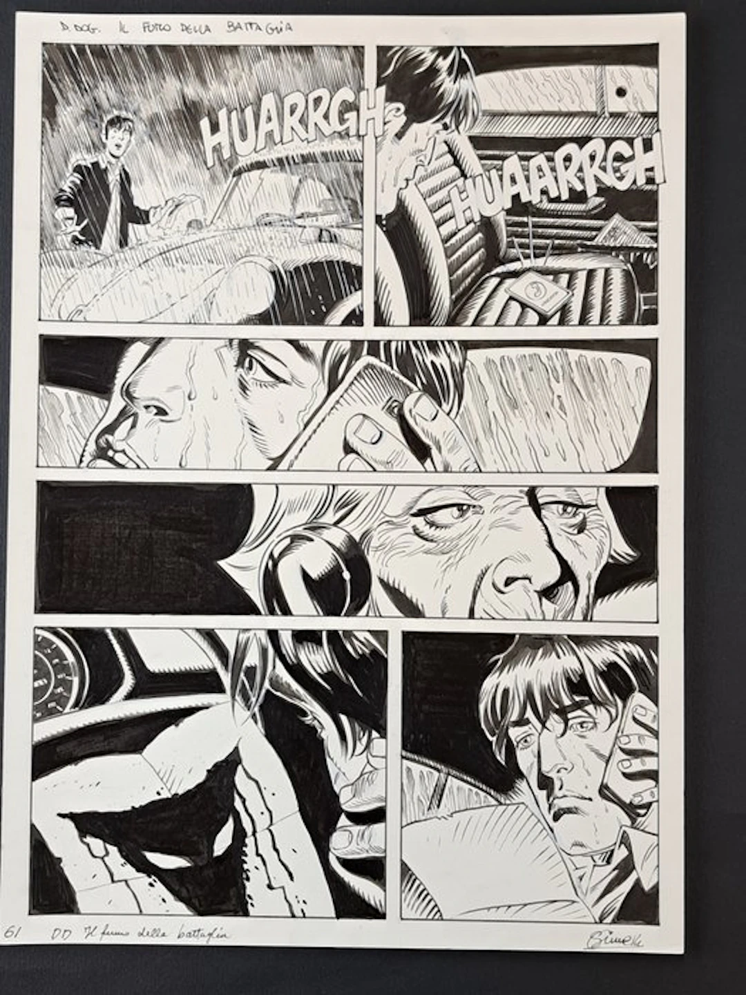 Simeoni, Gigi - 1 Original page - Dylan Dog: Nel Fumo della Battaglia - 2015